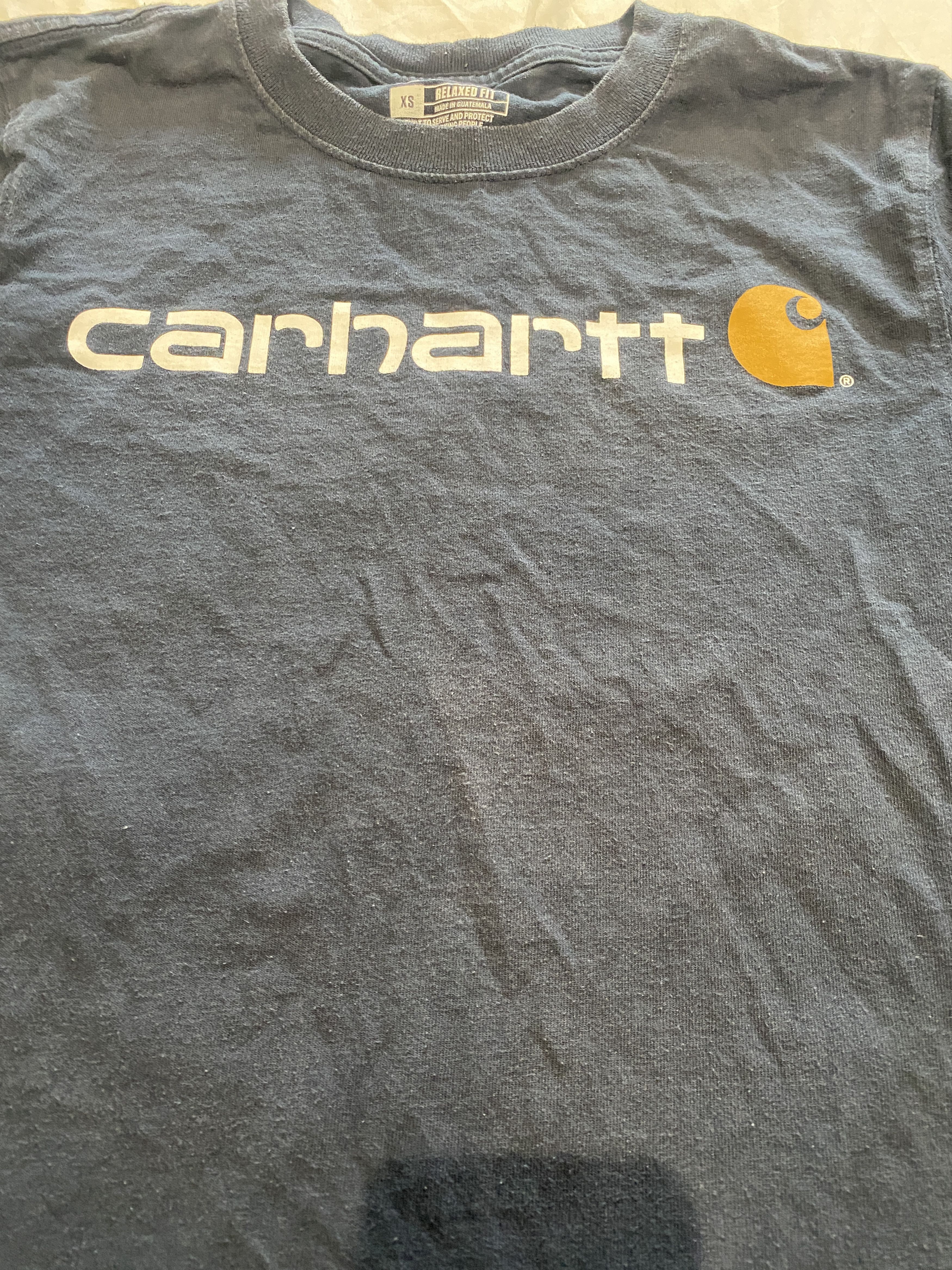 Carhartt Carhartt big logo t-shirt tee casual skate rap hip hop Size US XS / EU 42 / 0 - 6 Thumbnail
