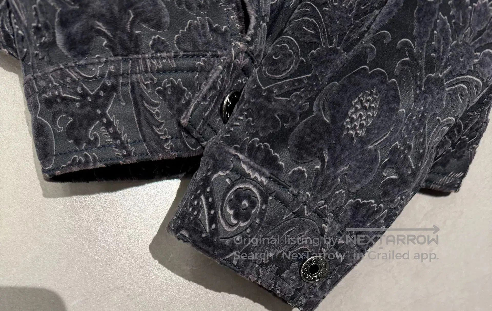 Dolce & Gabbana Dolce & Gabbana Men's Velvet Embossed Jacket. Size US M / EU 48-50 / 2 - 2 Thumbnail