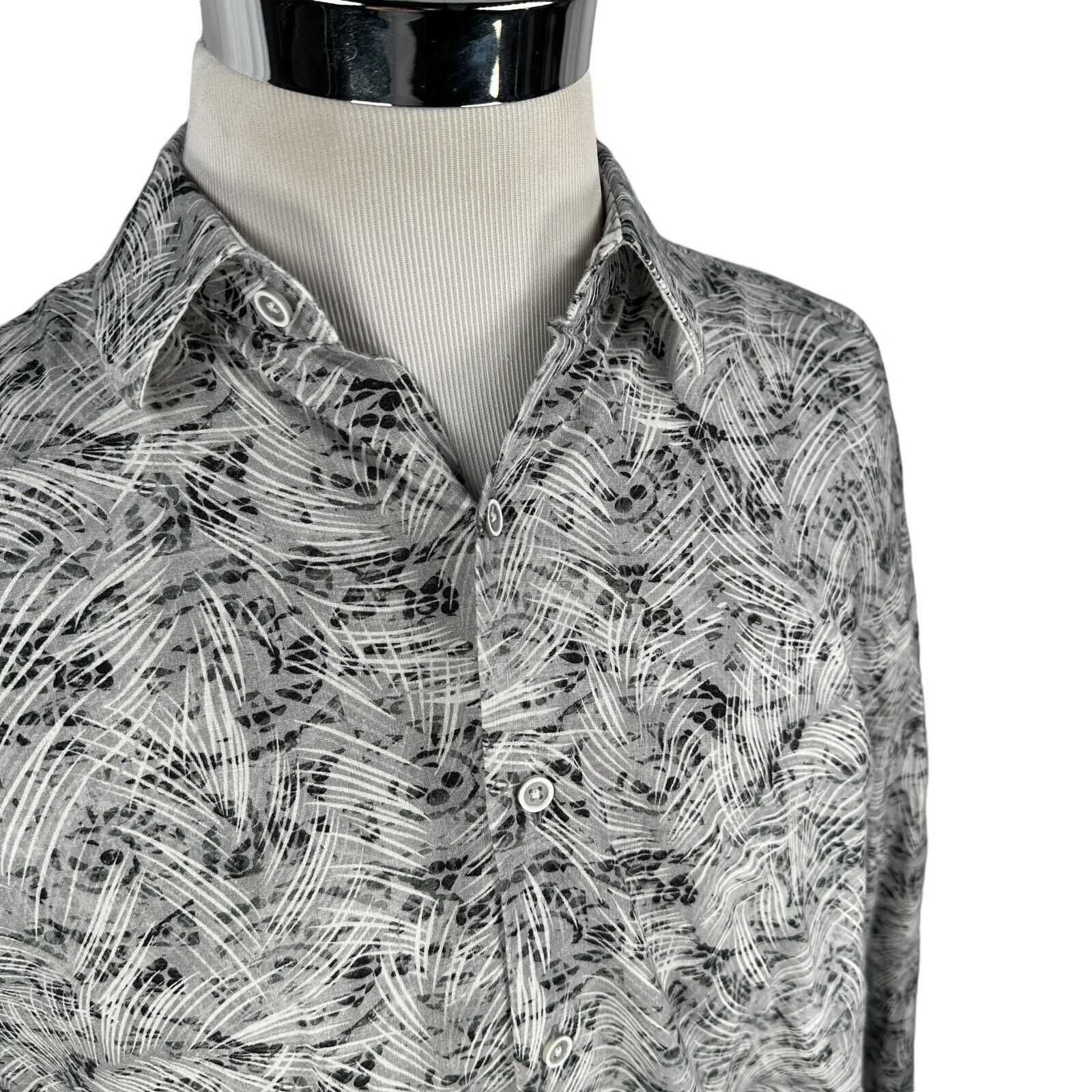 Robert Graham Robert Graham Shirt Men’s 2XL XXL Geometric Gray Button Up Size US XXL / EU 58 / 5 - 2 Thumbnail