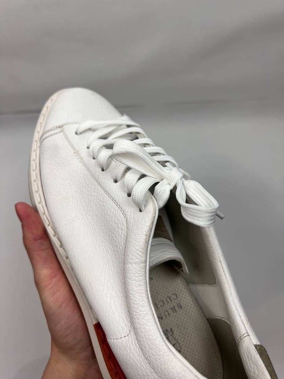 Brunello Cucinelli Brunello Cucinelli leather low trainers size 42 Size US 9 / EU 42 - 22 Thumbnail