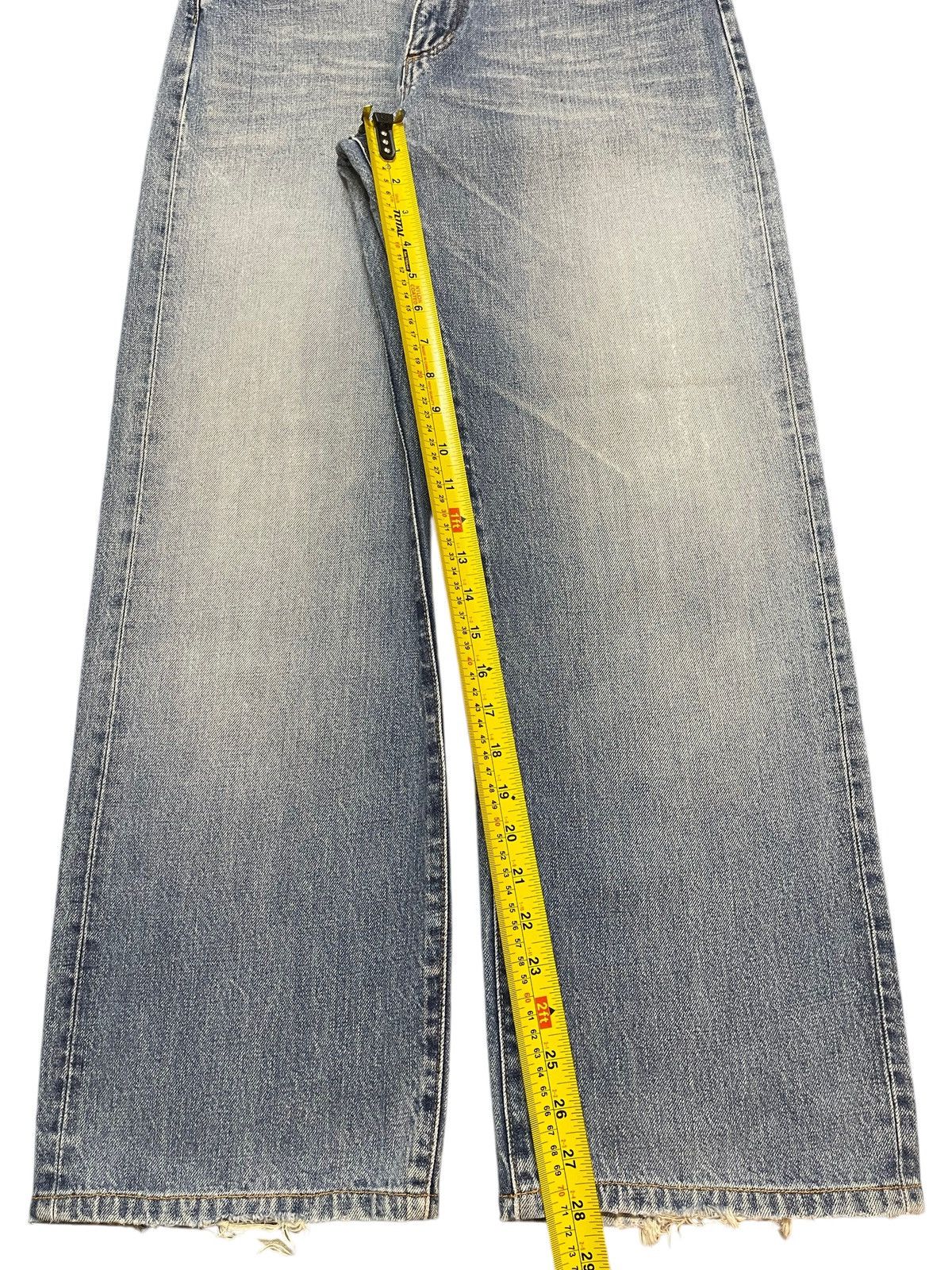 Wrangler Vintage Y2K Wrangler Faded Wash Whiskers Wide Leg Baggy Jean Size US 30 / EU 46 - 14 Thumbnail