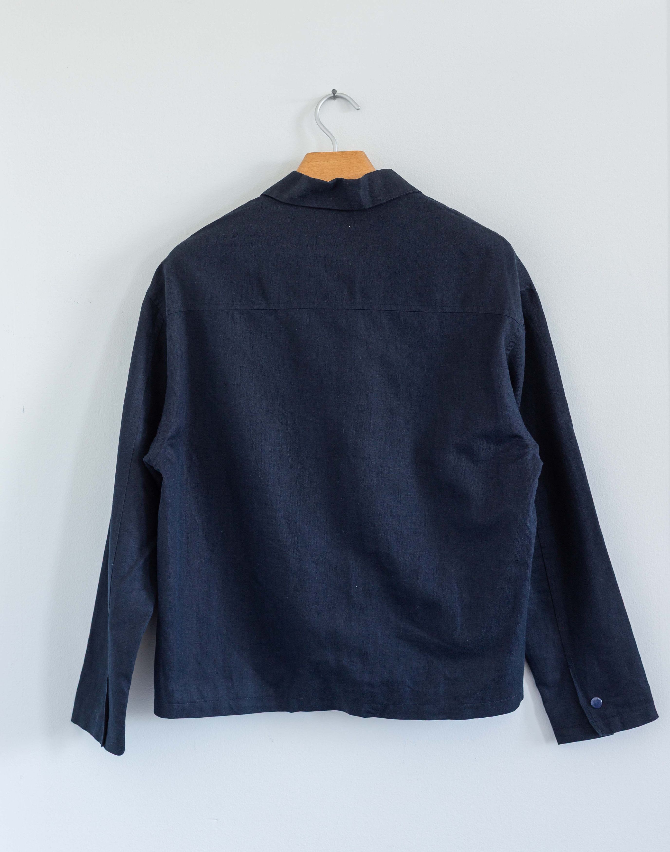 Other COLTESSE Navy Blue Cotton Utility Overshirt Jacket Size US L / EU 52-54 / 3 - 2 Thumbnail