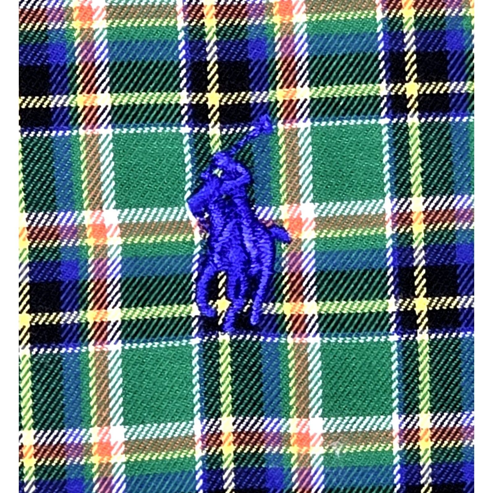 Polo Ralph Lauren Polo Ralph Lauren Green Vibrant Plaid Long Sleeve Button Up Shirt M Custom Twill Madras Vintage Mens Size US M / EU 48-50 / 2 - 6 Thumbnail