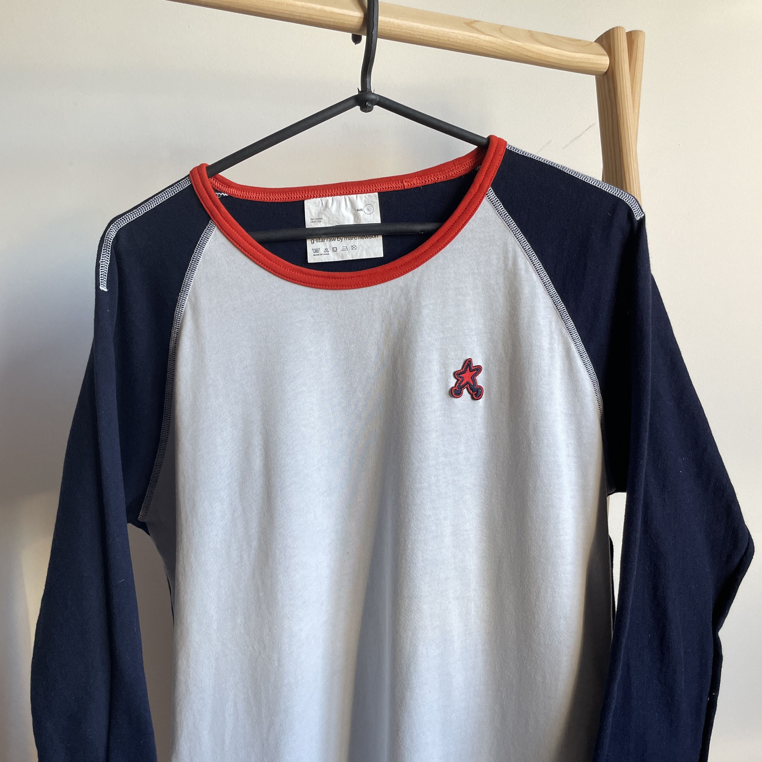 G-Star × Marc Newson G Star Raw Marc Newson Walking Star 3/4 Sleeve Baseball Tee Size US L / EU 52-54 / 3 - 3 Thumbnail