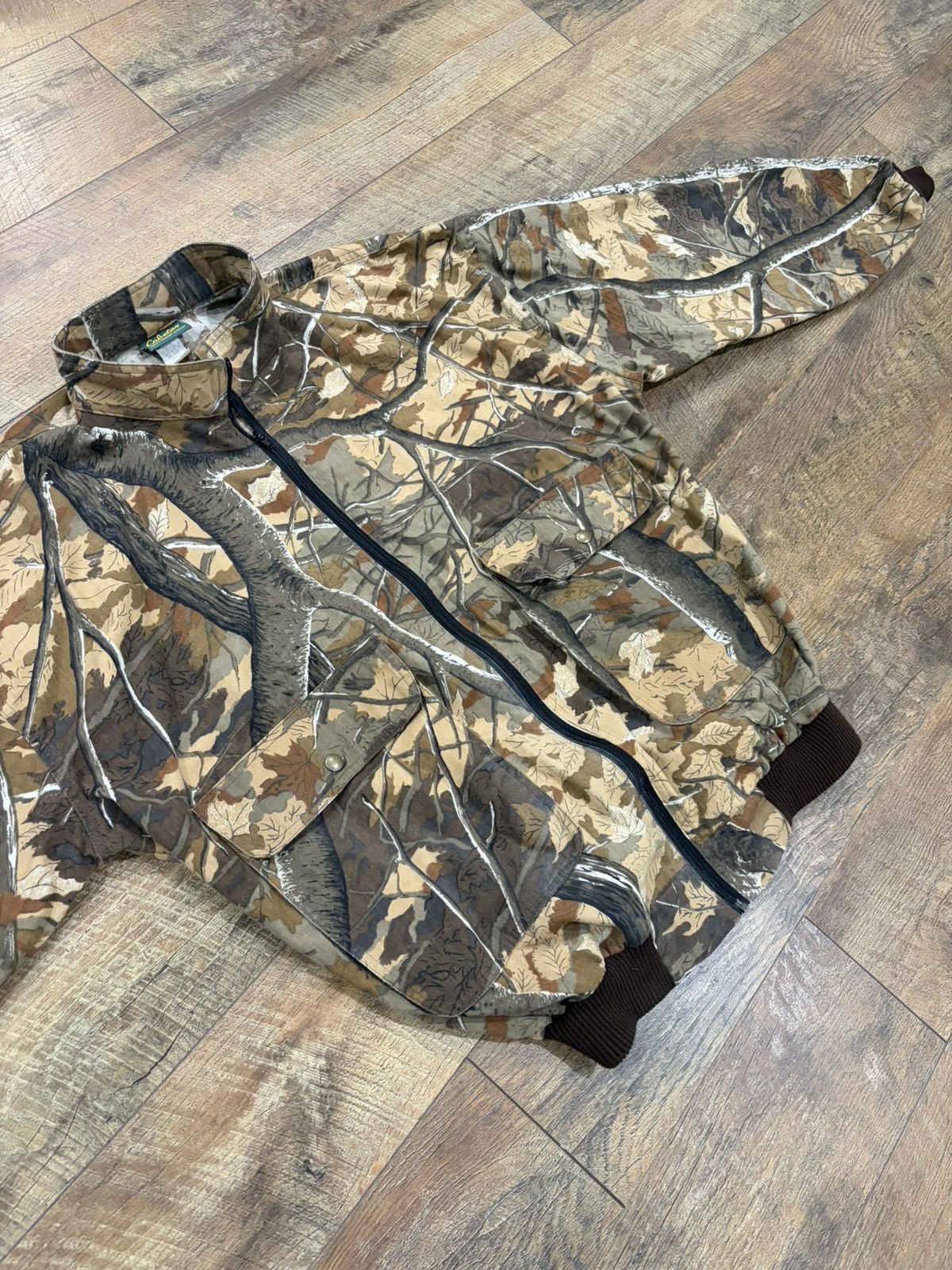 Cabelas Vintage 90s Cabela’s Tree Camo Bomber Jacket Boxy XL USA Size US XL / EU 56 / 4 - 2 Thumbnail