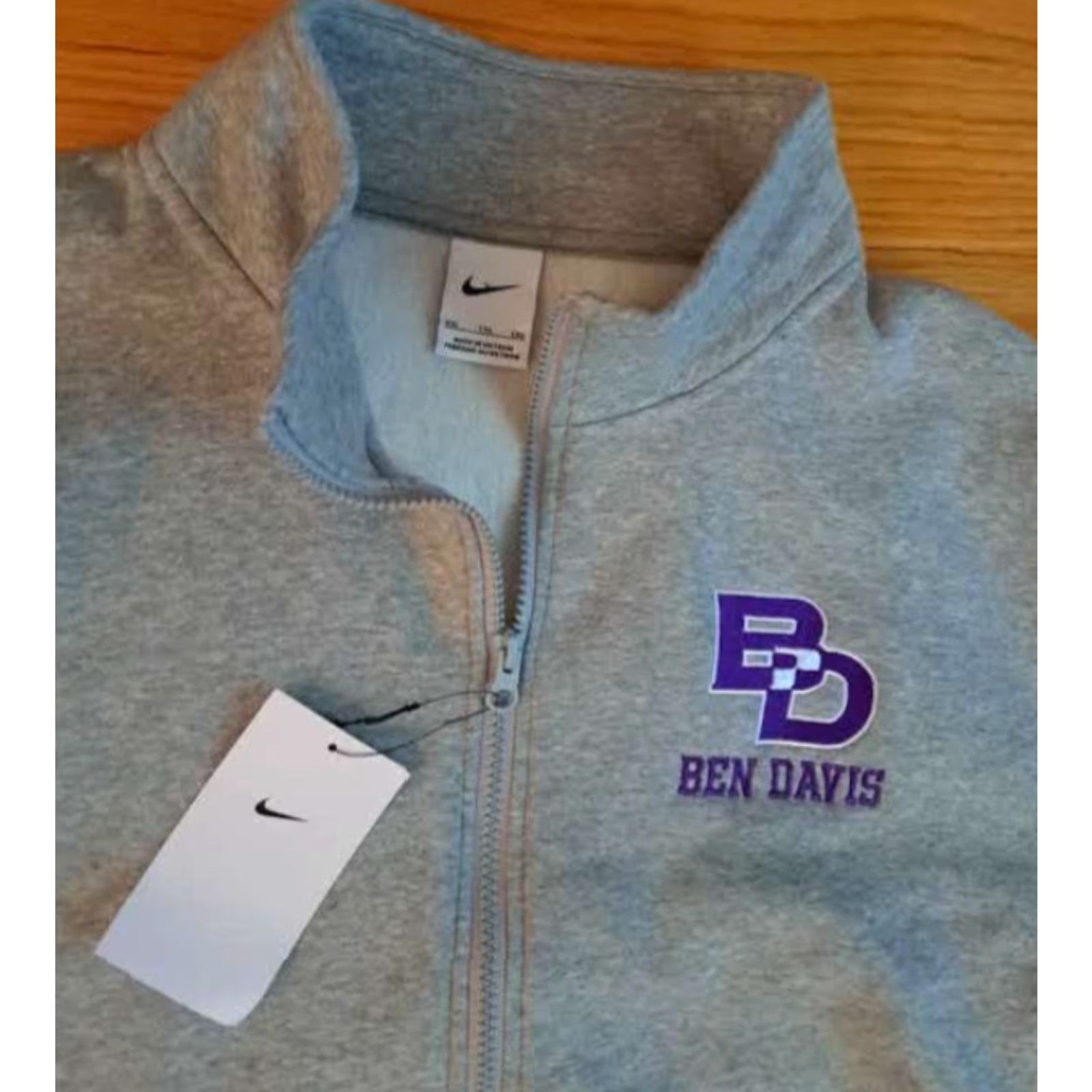 Nike VINTAGE? Nike Ben Davis 1/4 Zip Grey Pullover Embroidered Sweatshirt NWT XXL Size US XXL / EU 58 / 5 - 4 Thumbnail