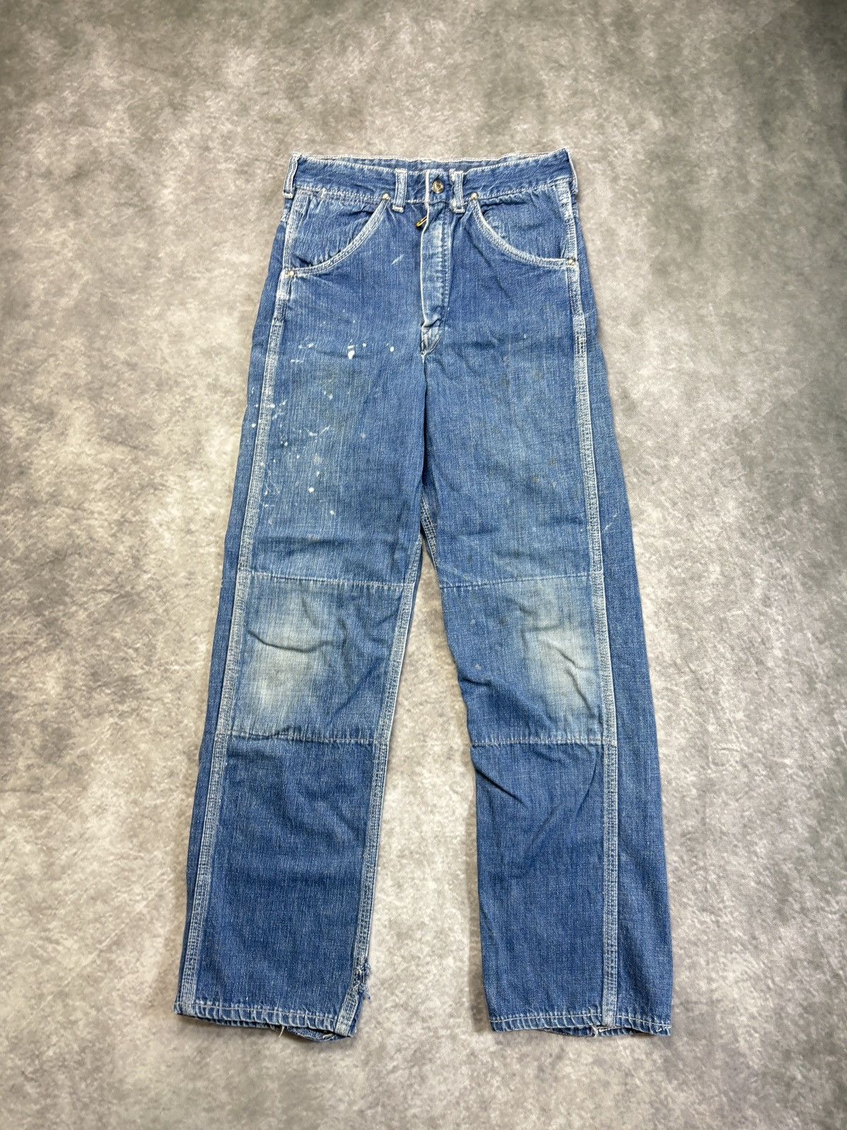 Sears × Vintage True Vintage Work Denim Double Knee Jeans 1960s 1970s Carpen Size 24" / US 00 / IT 34 - 13 Thumbnail