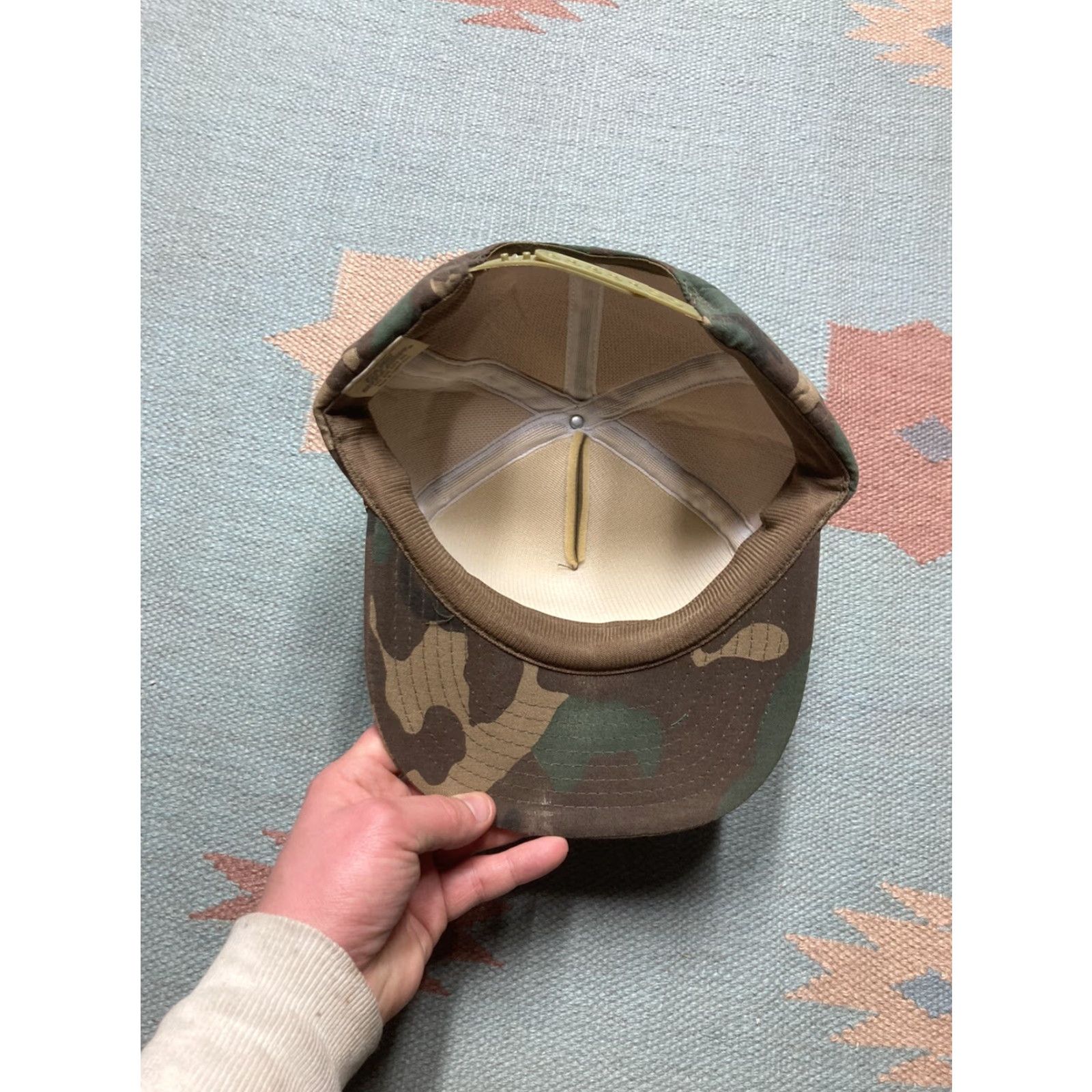 Vintage VINTAGE SnapBack Hat Camouflage Woodland Blank Camo Hunting 80s 90s Foam Adjustable Men Mens Camouflage 90s Snap-Back Budget Size ONE SIZE - 6 Thumbnail