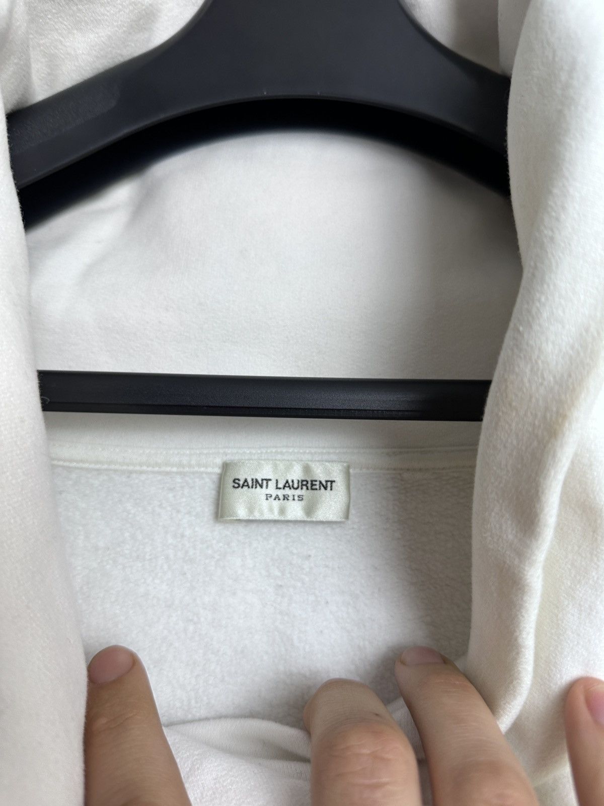 Saint Laurent Paris SAINT LAURENT Shawl Collar Cotton Jersey Sweatshirt Size US L / EU 52-54 / 3 - 4 Thumbnail