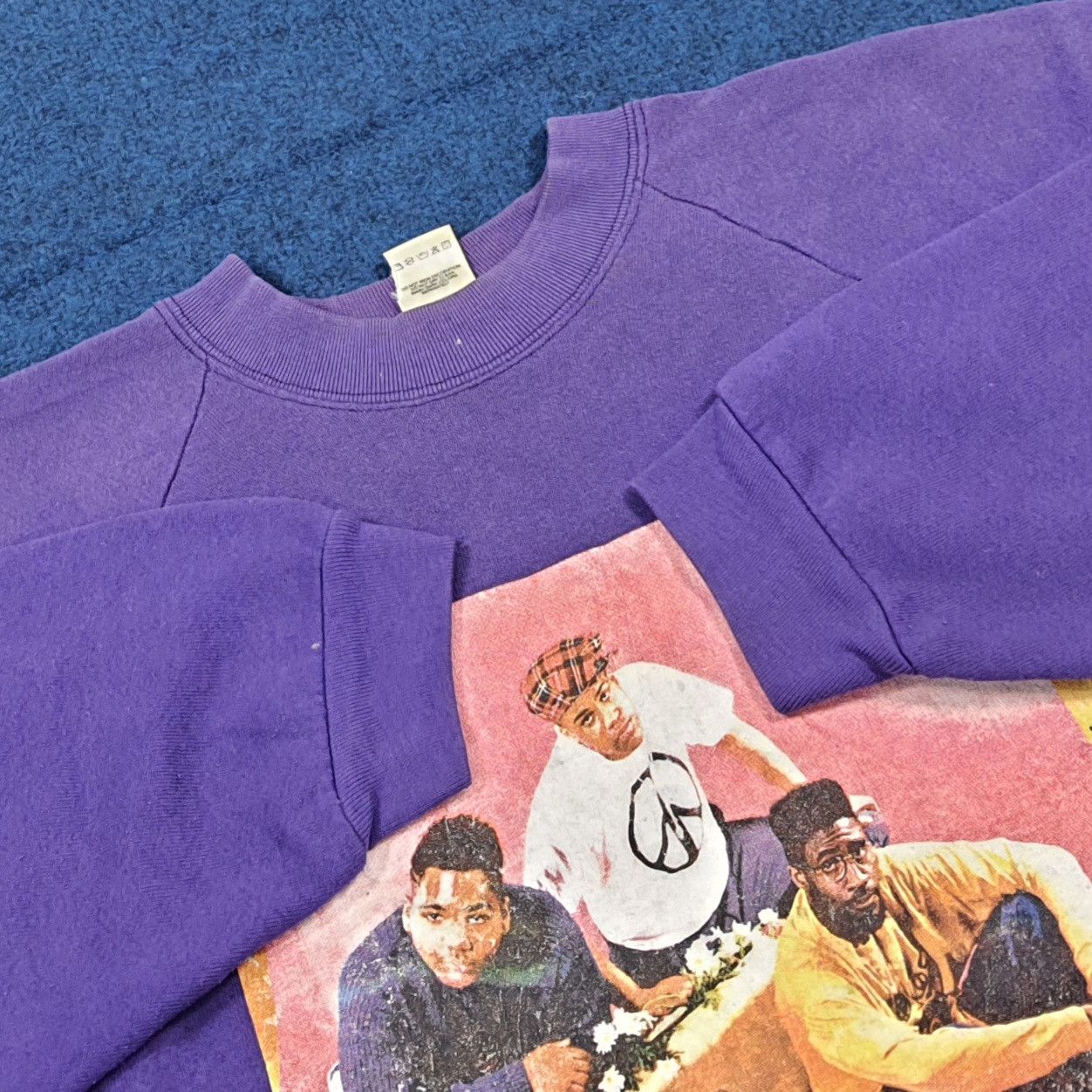 Fruit Of The Loom Vintage 90s De La Soul 3 Feet Sweatshirt C289N13 Size US XXL / EU 58 / 5 - 4 Thumbnail