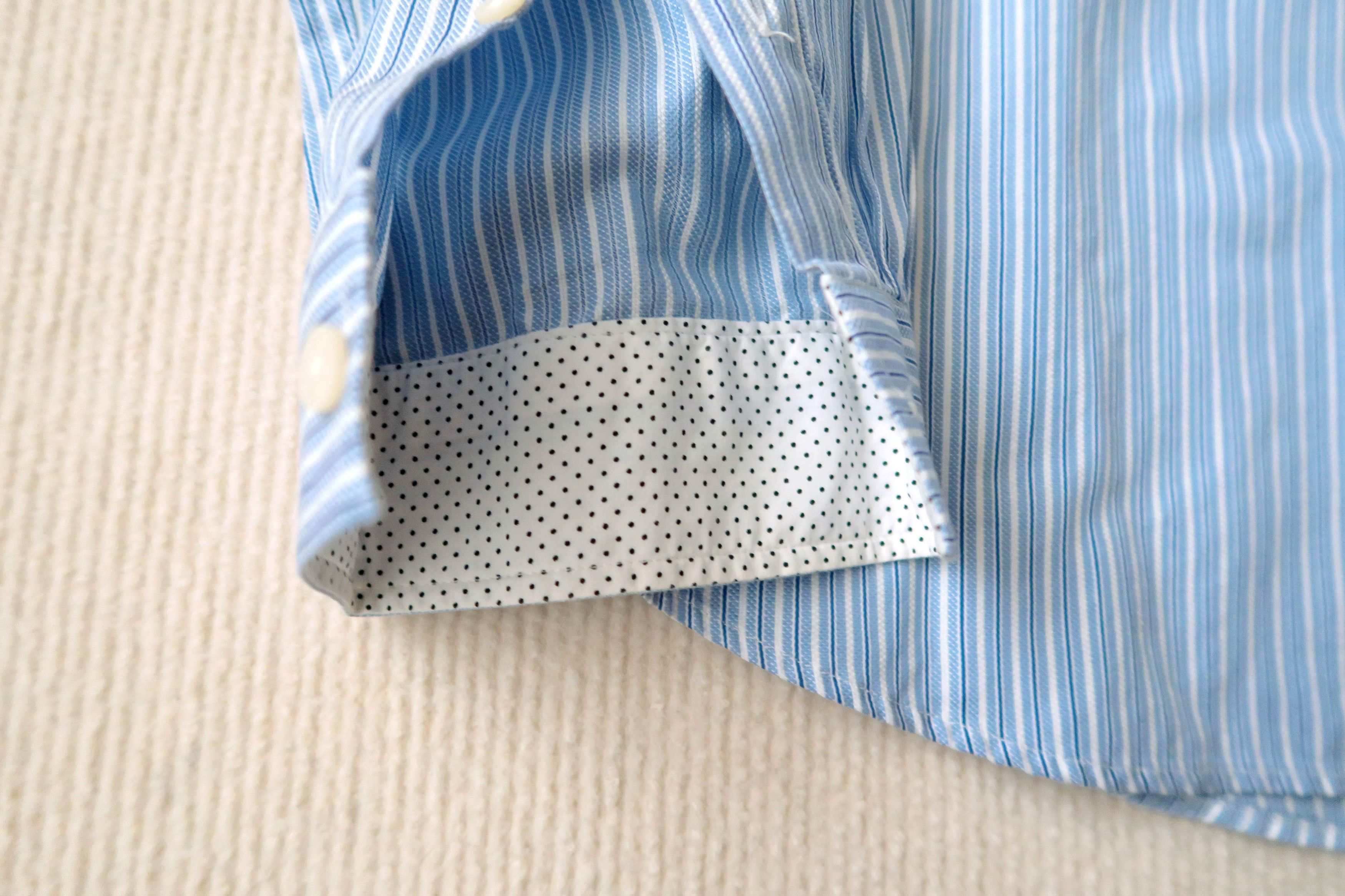 Givenchy Givenchy Blue Pinstripe Removable Collar Shirt Size US XL / EU 56 / 4 - 8 Thumbnail