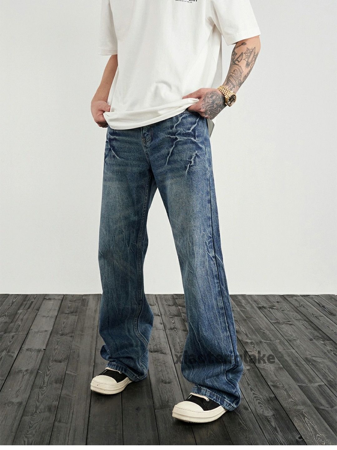 Jean × Vintage washed faded cleanfit yuppie utility bootcut jeans Size US 32 / EU 48 - 1 Thumbnail