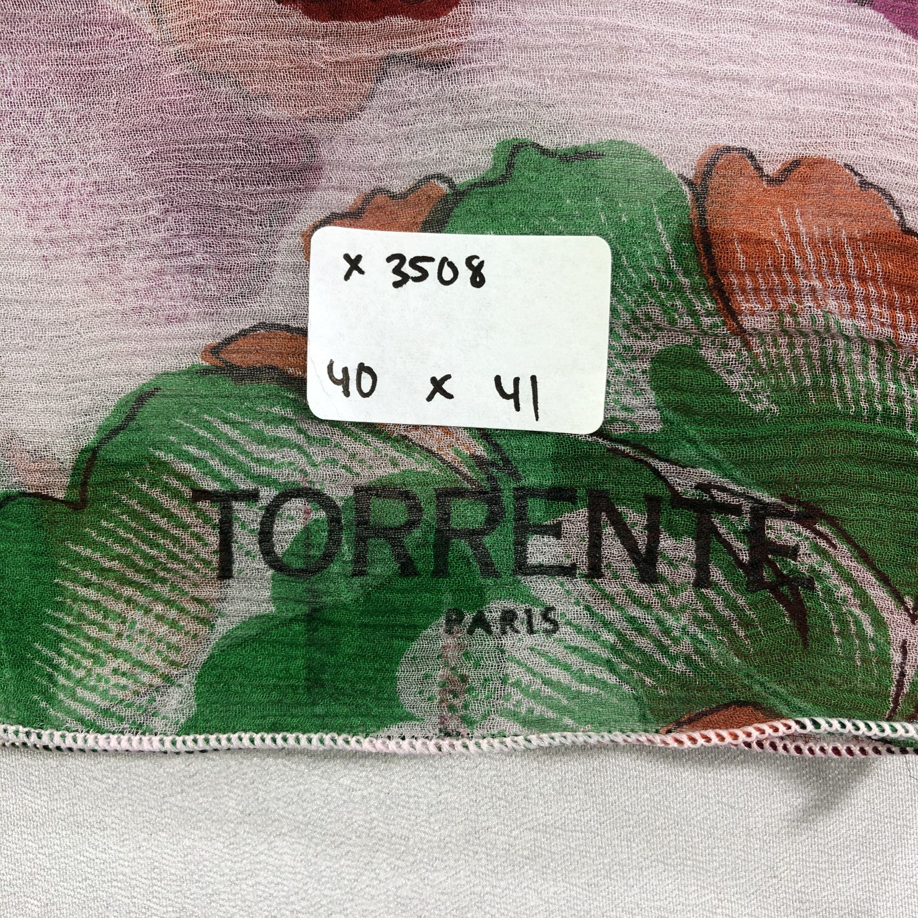 Vintage Vintage Torrente Silk Scarf Size ONE SIZE - 5 Thumbnail