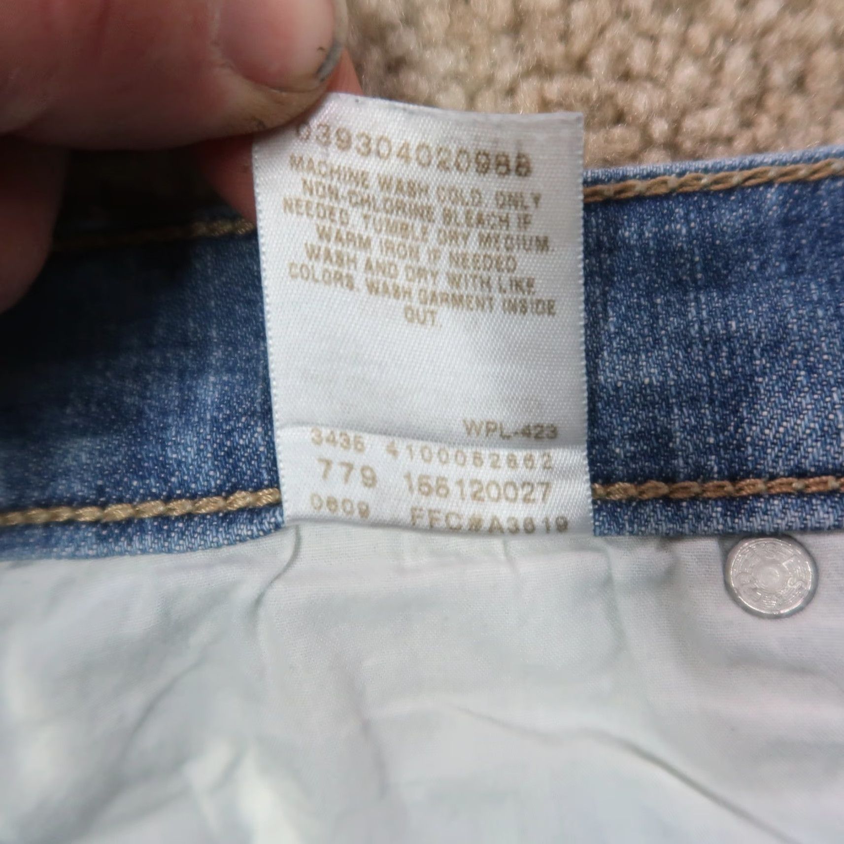 Levi's Levi's 512 Perfectly Slimming Bootcut Jeans Women's 12s Blue Denim Stretch Size 34" / US 12 / IT 48 - 5 Thumbnail