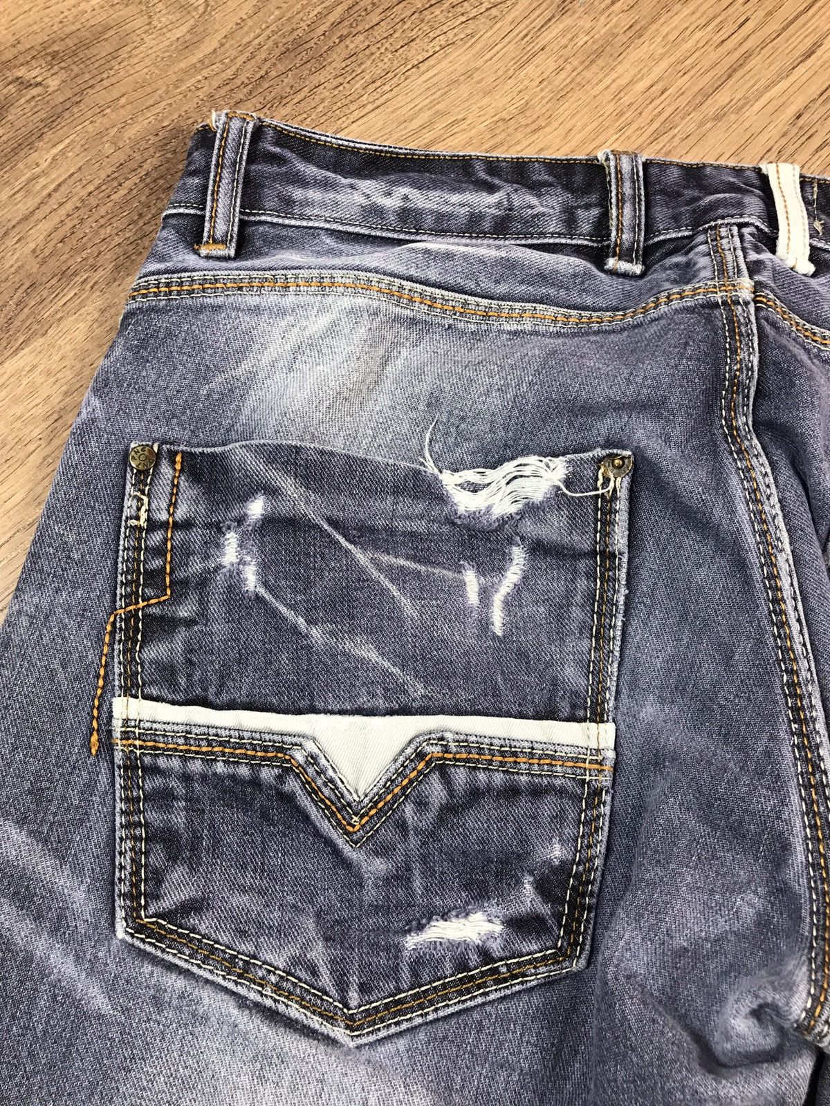 Japanese Brand × Vintage Vintage Distressed Denim Pants Dont Panic Size US 32 / EU 48 - 16 Thumbnail
