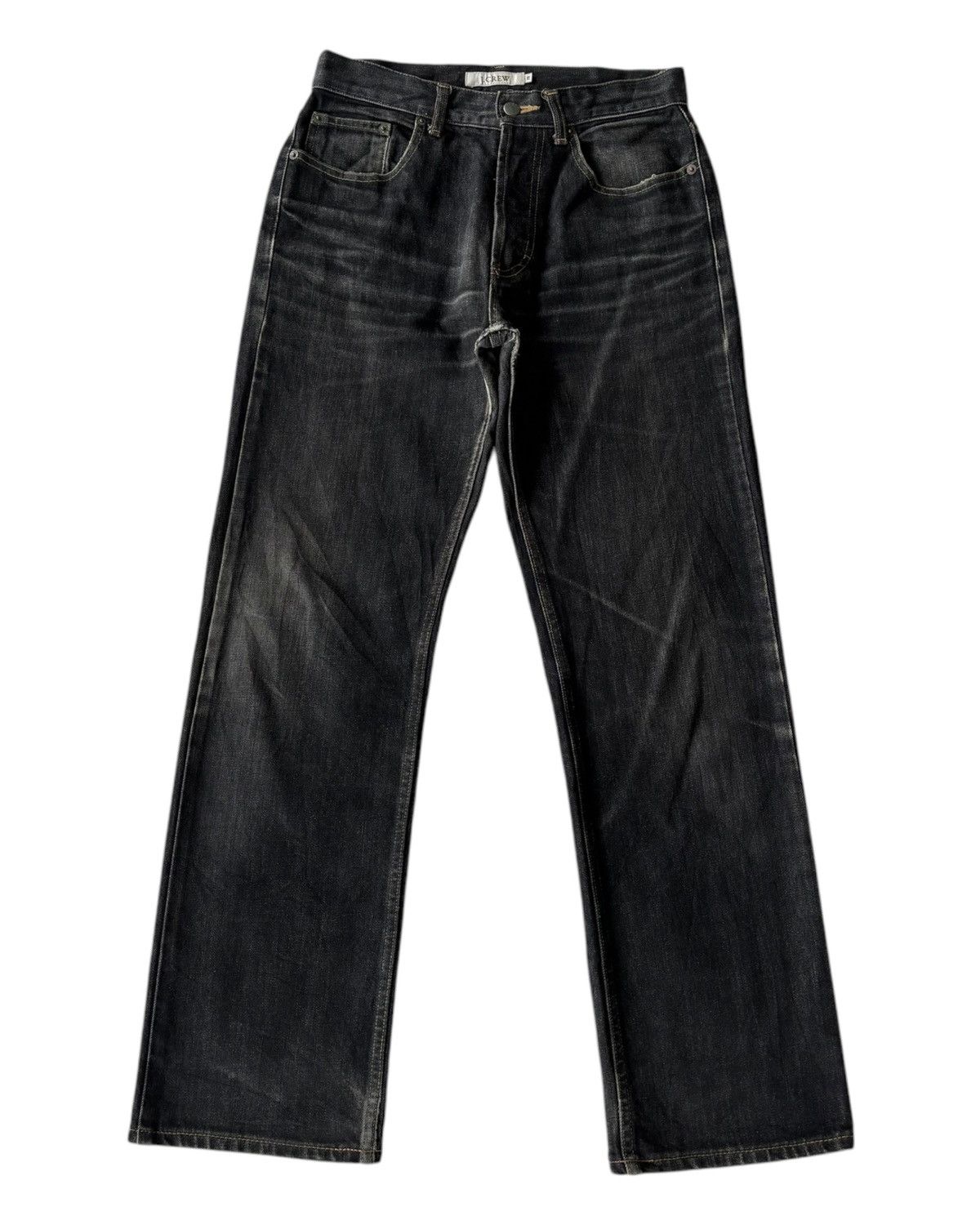 Kapital 🔥VINTAGE CLAWMARK BLACK DENIM J.CREW DISTRESSED DENIM Size US 30 / EU 46 - 3 Thumbnail