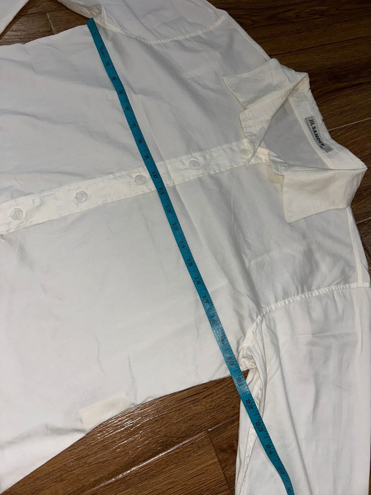 Jil Sander White Tunic Shirt Dress Size XS / US 0-2 / IT 36-38 - 9 Thumbnail