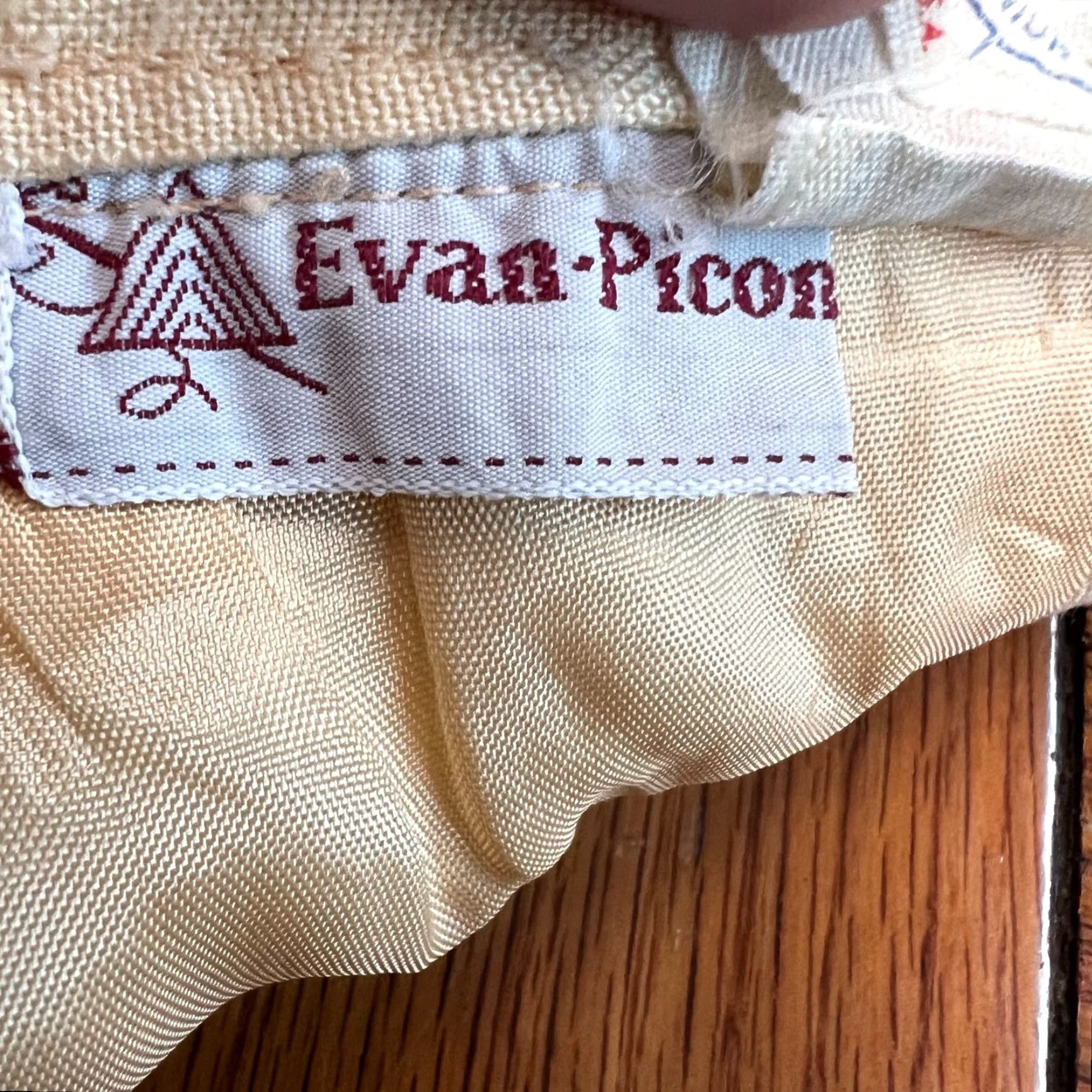 Vintage Vintage Evaa Picon A-Line Linen Skirt Women’s Size 14 Yellow Pockets 80s Midi Fall Spring Summer Size 36" / US 14 / IT 50 - 6 Thumbnail