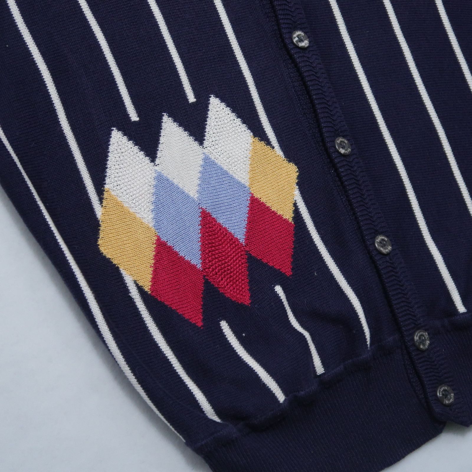 Burberry Vintage 90s Burberrys Golf Stripe Argyle Vest Distressed Size US M / EU 48-50 / 2 - 6 Thumbnail