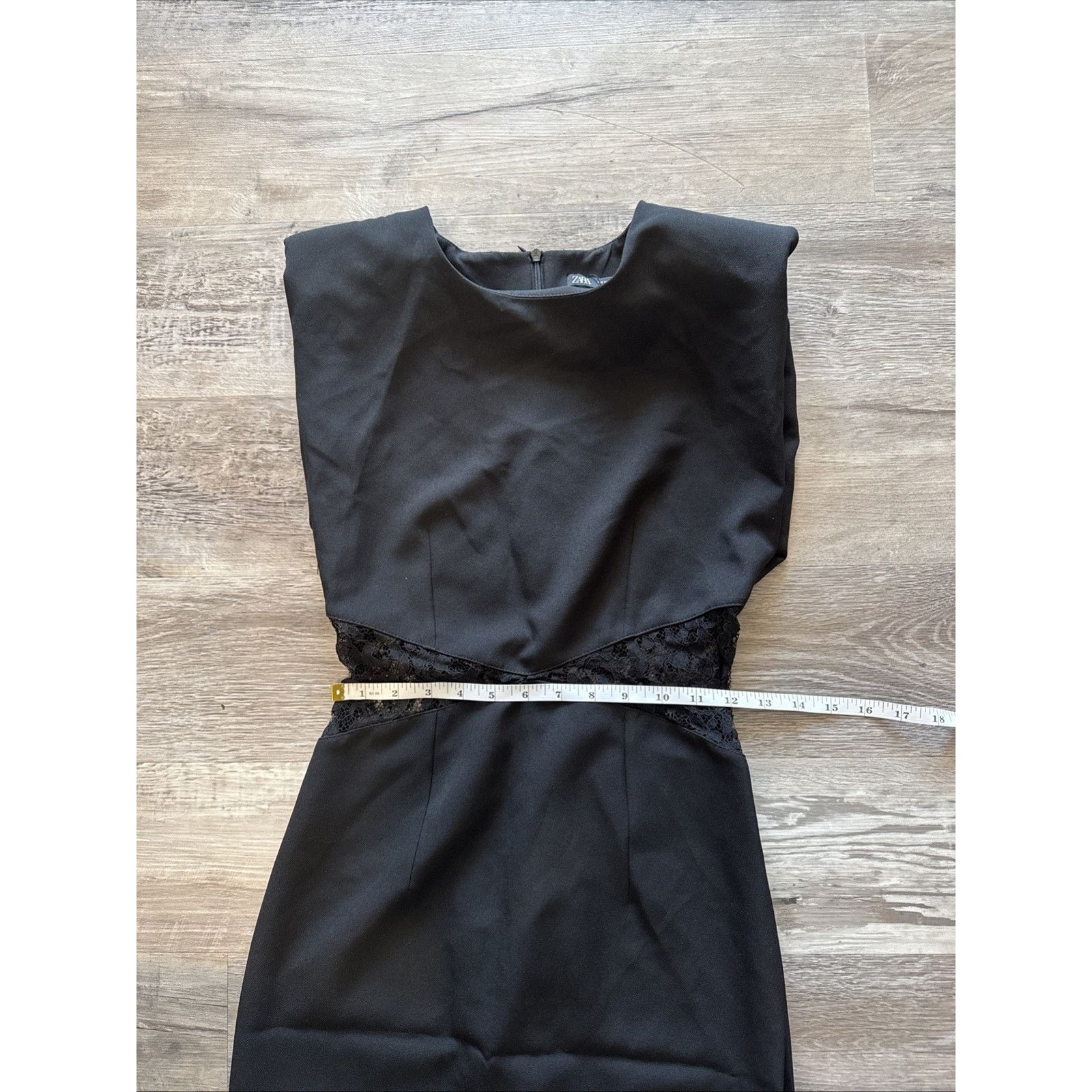 Zara Zara Womens Midi Dress XS Black Sleeveless side slits NWT Size XS / US 0-2 / IT 36-38 - 4 Thumbnail