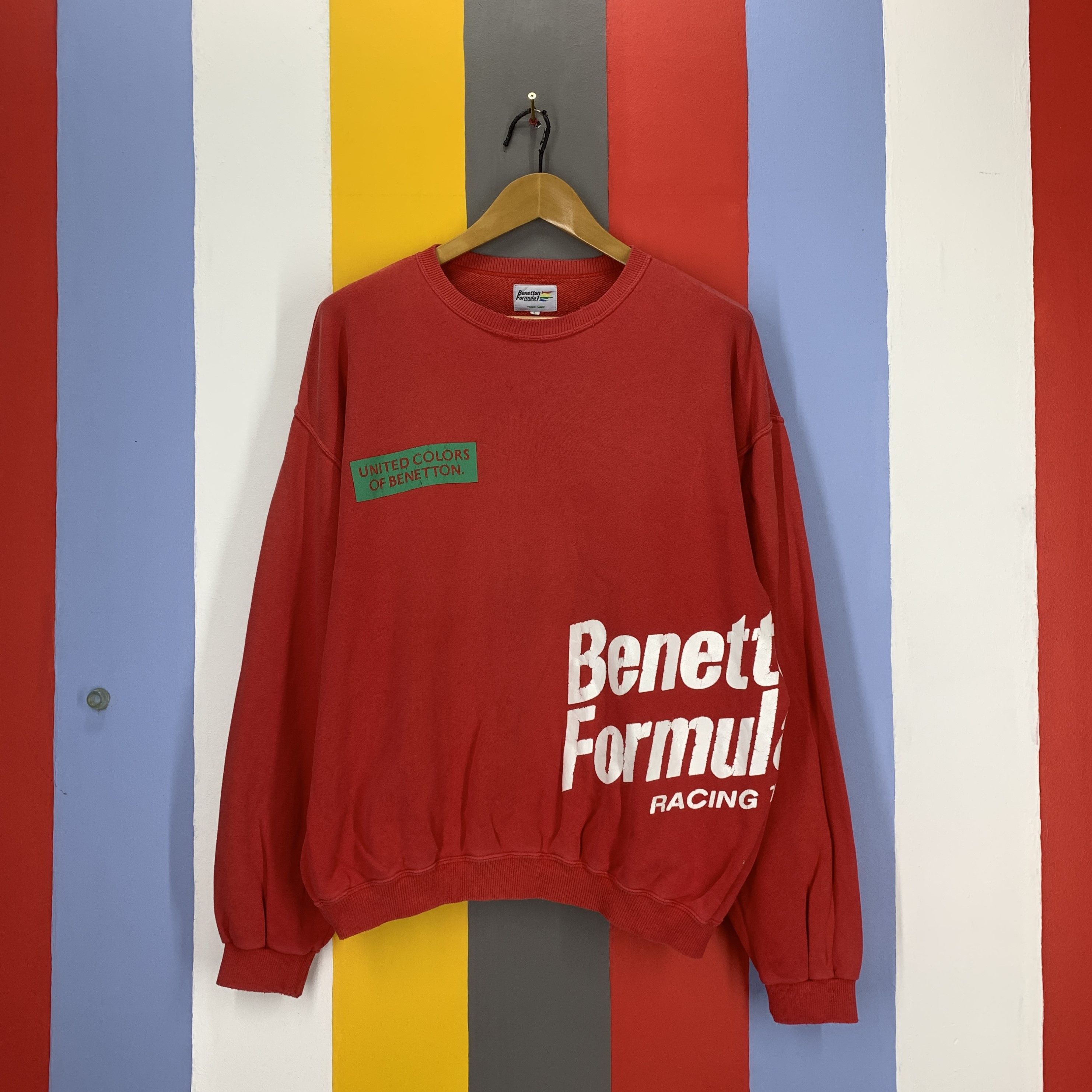Benetton BENETTON FORMULA 1 RACING Sweatshirt #1915/10 Size US L / EU 52-54 / 3 - 3 Thumbnail