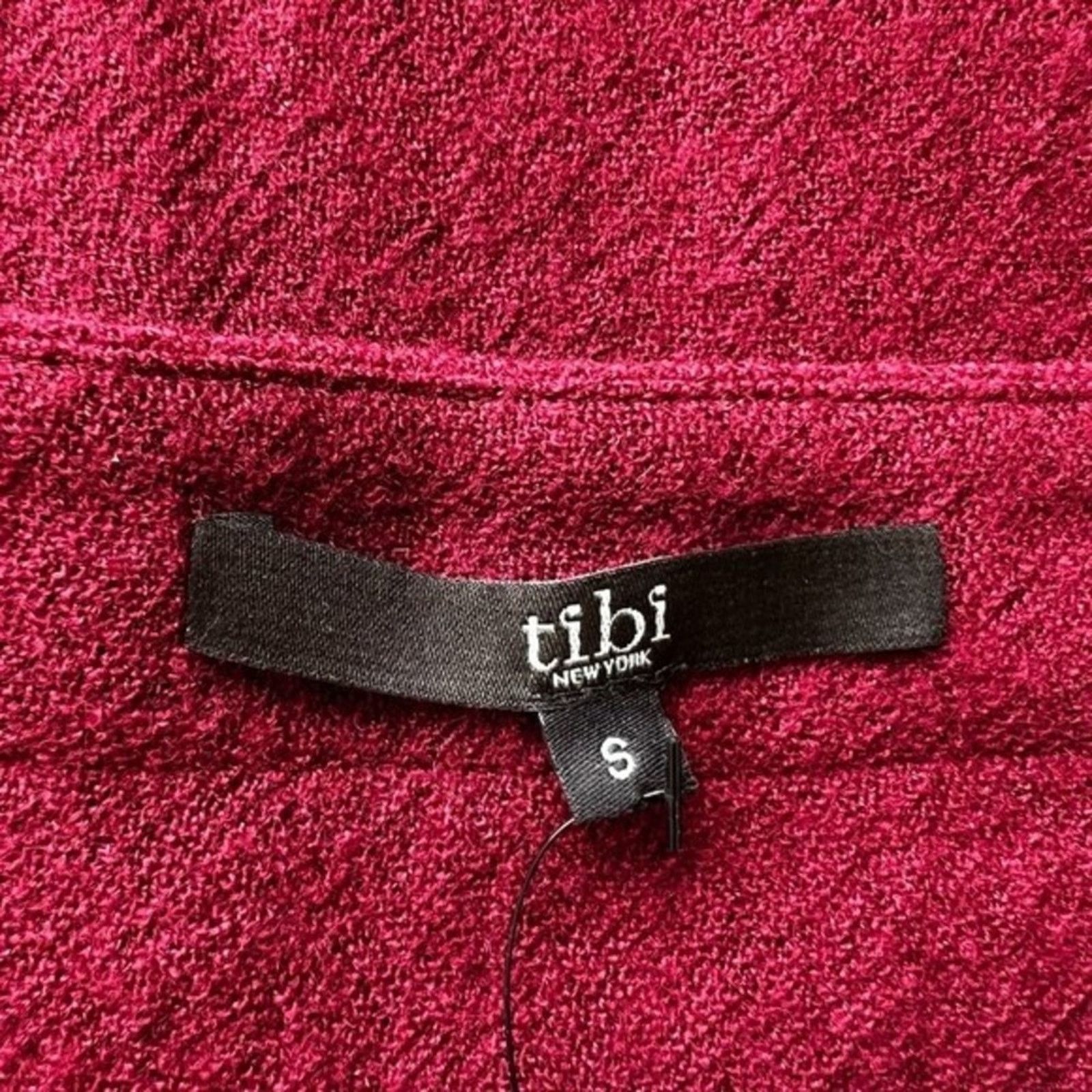 Tibi TIBI Bateau Burgandy Neckline Mini Dress, Small Size S / US 4 / IT 40 - 5 Thumbnail
