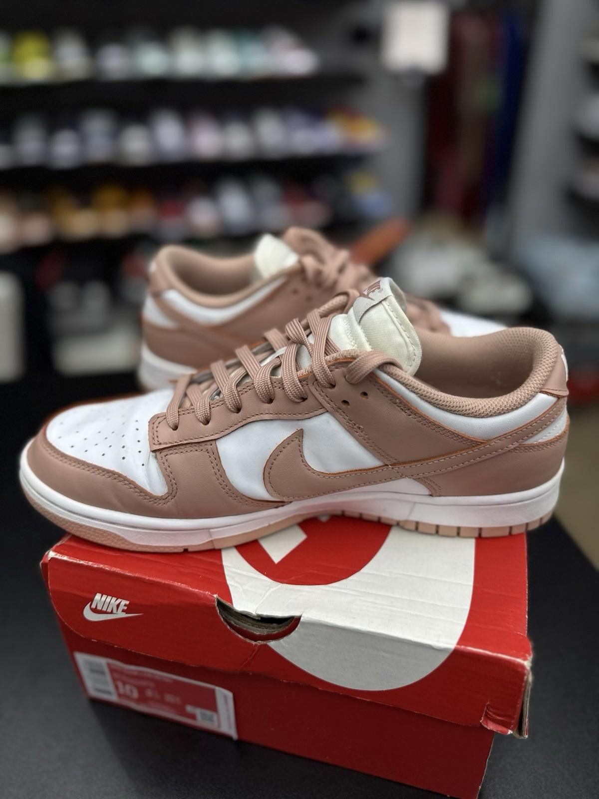 Nike Size 11.5W - Nike Dunk Low Rose Whisper Pink White Leather Size US 11.5 / IT 41.5 - 6 Thumbnail