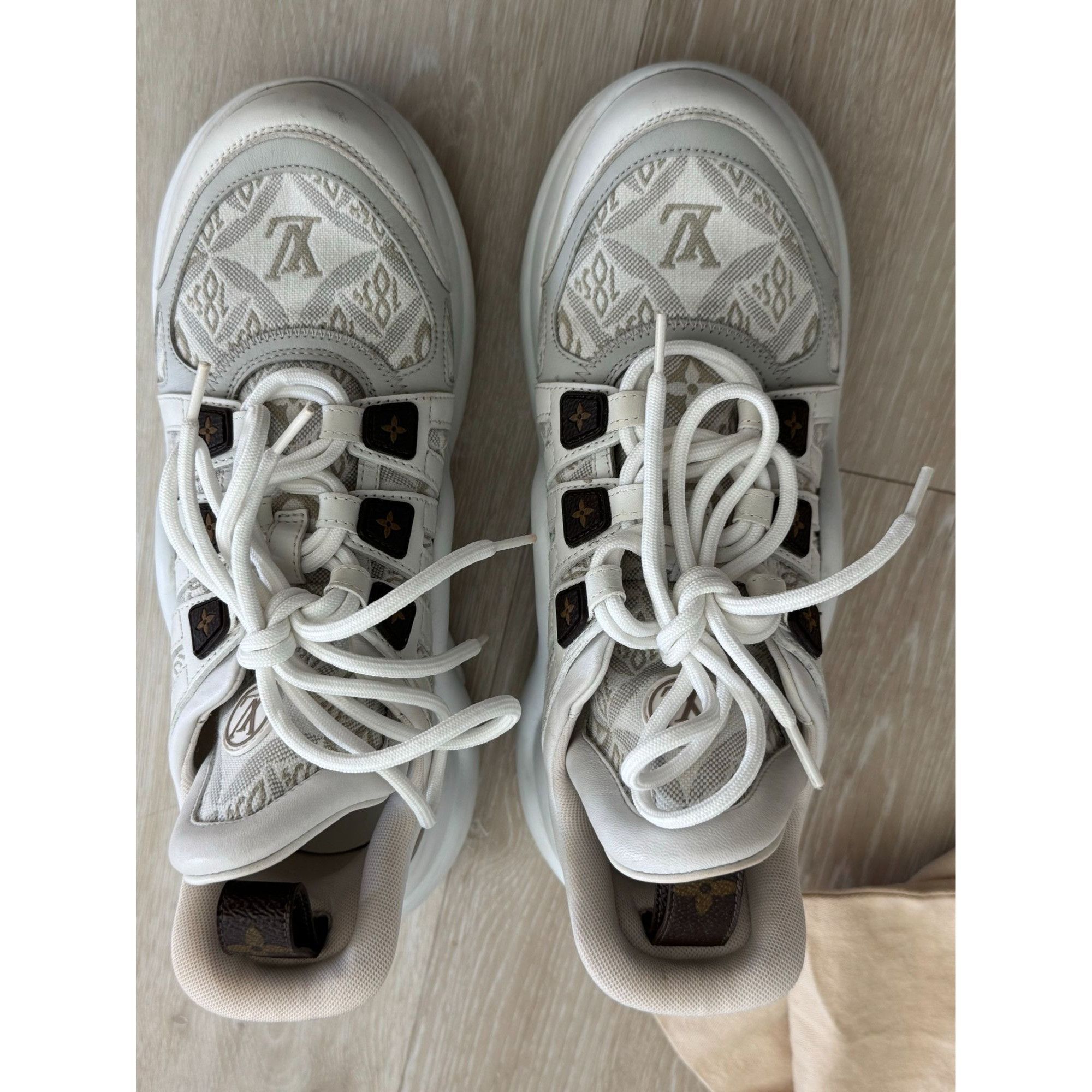 Louis Vuitton Louis Vuitton Louis Vuitton Archlight cloth trainers Monogra Size US 7 / IT 37 - 5 Thumbnail