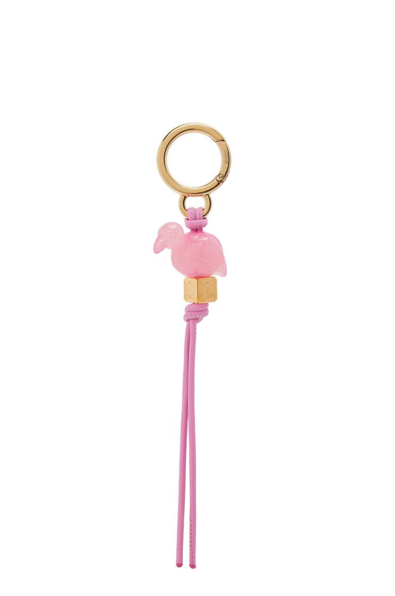 Loewe o1in1g0426 Size: OS / Flamingo Dice Charm in Pink Size ONE SIZE - 1 Thumbnail