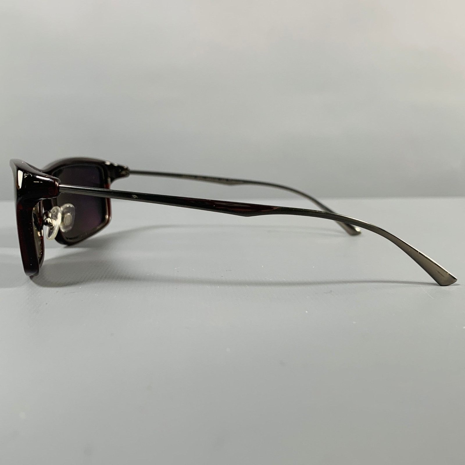 Kiton KITON -Ischia- Brown Silver Titanium Sunglasses Size ONE SIZE - 4 Thumbnail