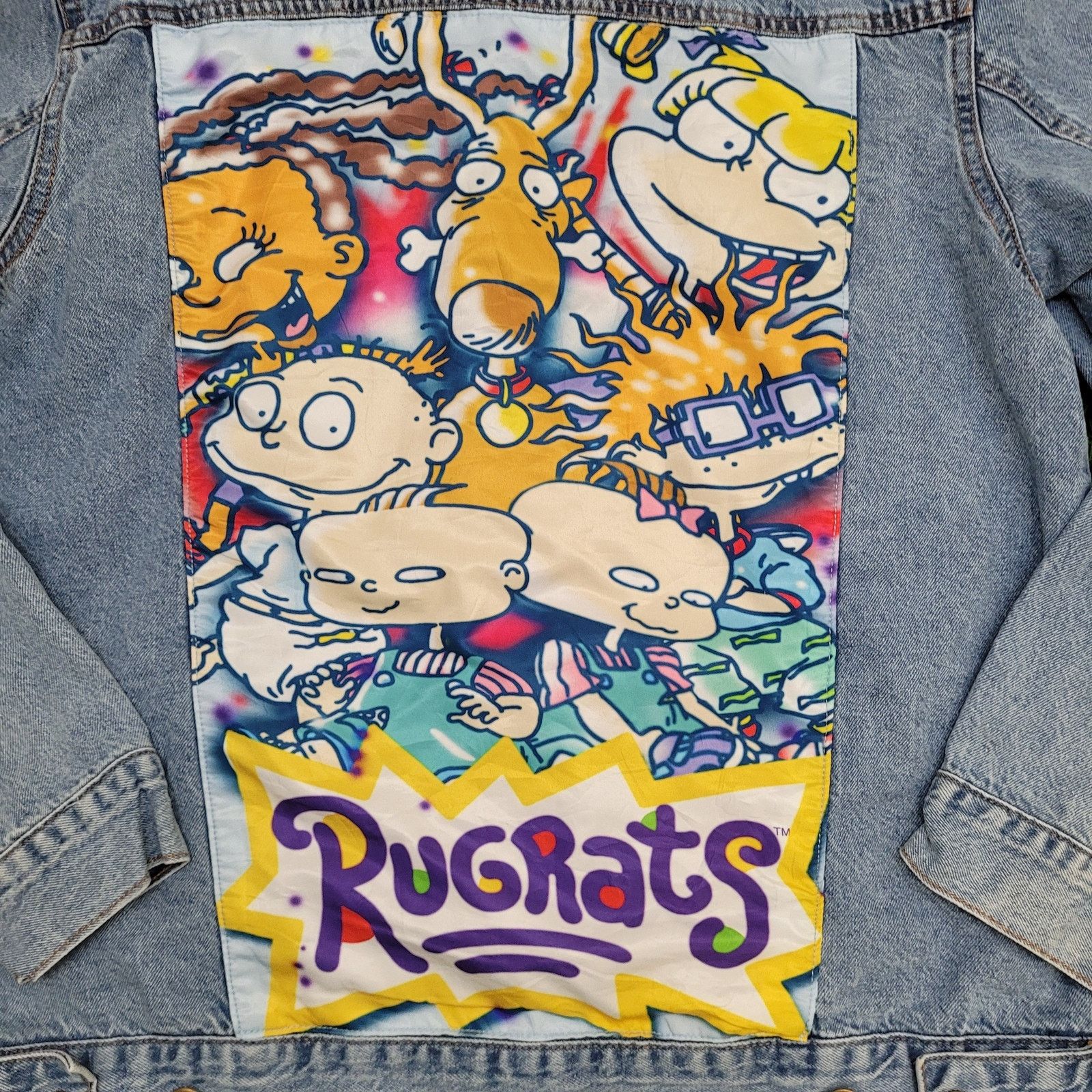 Nickelodeon Nickelodeon Denim Jacket Large 22x26 Rugrats Size US L / EU 52-54 / 3 - 6 Thumbnail