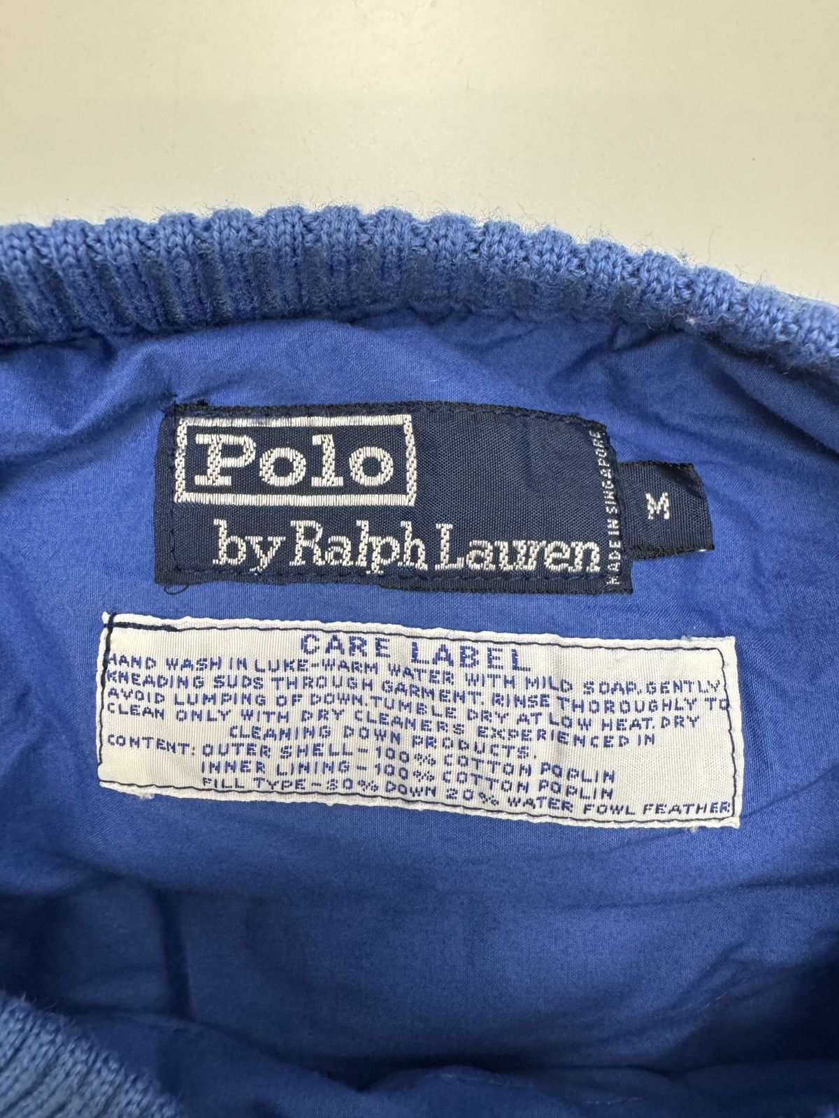 Ralph Lauren Vintage Polo Ralph Lauren 90s Blue Windbreaker Pullover Size US M / EU 48-50 / 2 - 2 Thumbnail