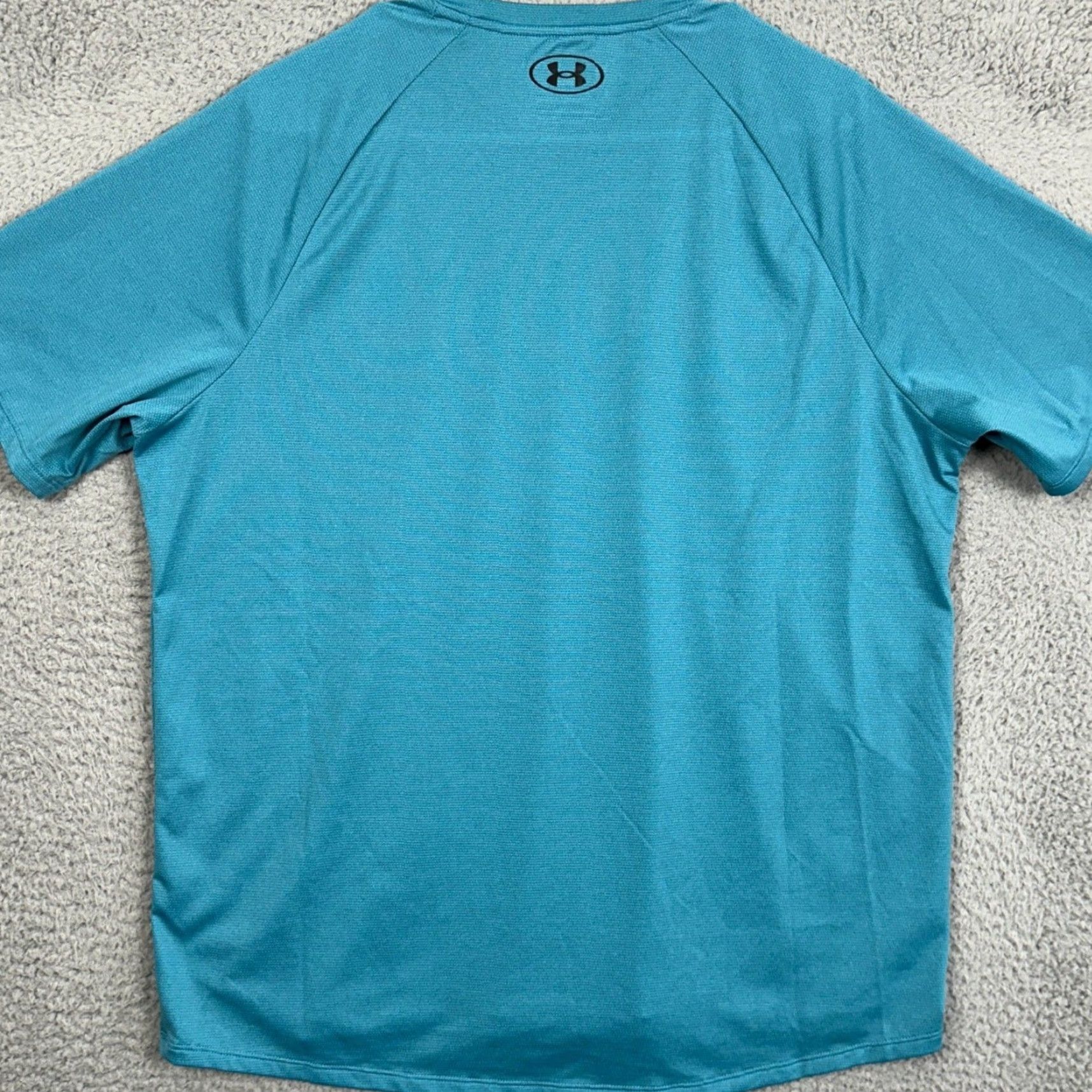 Under Armour Under Armour Tech Tee Mens Large Shirt Athletic Teal Performance Workout EUC Size US L / EU 52-54 / 3 - 3 Thumbnail