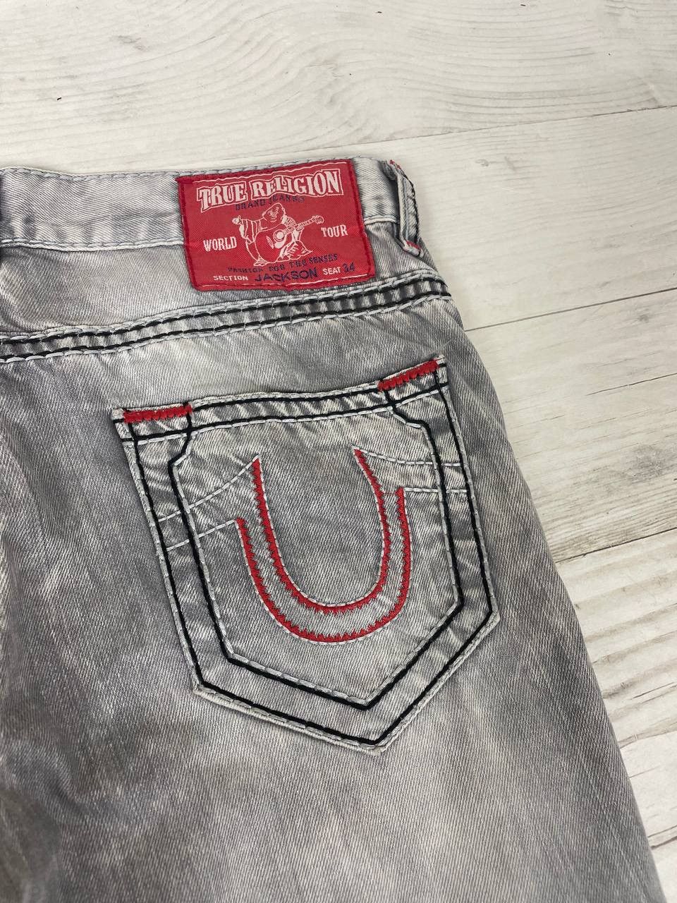 Japanese Brand Vintage True Religion Jackson Denim Jeans Y2K 90s Baggy Size US 34 / EU 50 - 21 Thumbnail