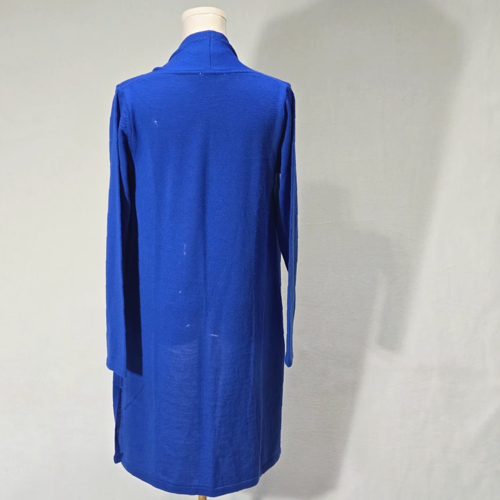 Vintage Kettlewell Cardigan Womens Long Sleeve Blue Wool Size S Open Front Size S / US 4 / IT 40 - 5 Thumbnail