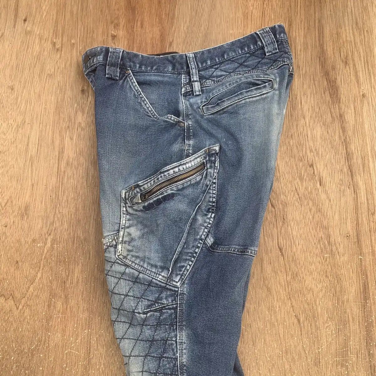Japanese Brand DOUBLE KNEE JEANS JAPANESE TROUSERS BIKERS DENIM NICE PANTS Size US 30 / EU 46 - 22 Thumbnail