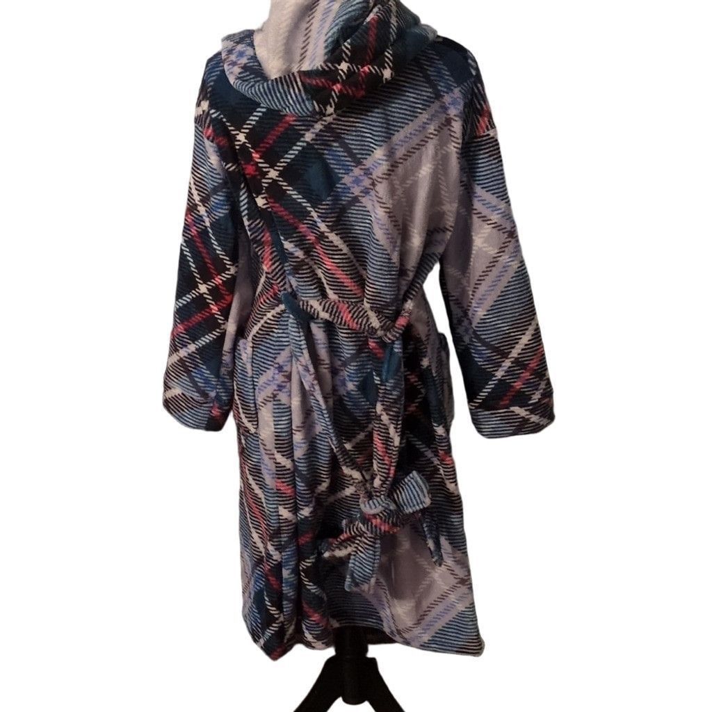 Vera Bradley Vera Bradley Snow Plaid Belted Fleece Robe S/M Size ONE SIZE - 5 Thumbnail