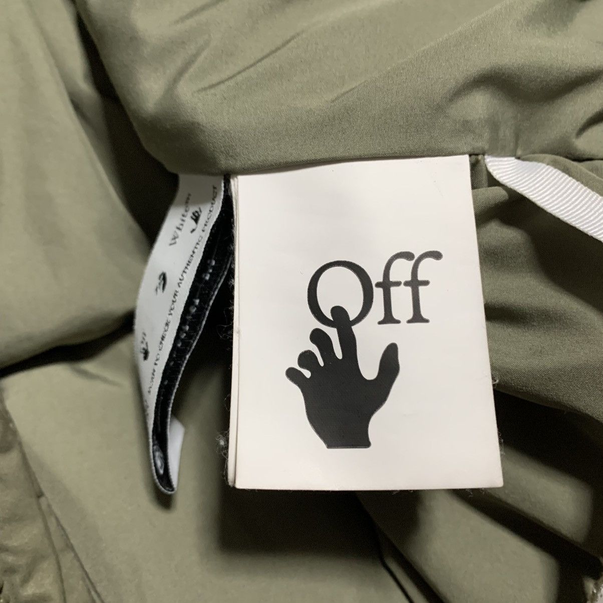 Off-White Off White Medium Puffer Logo Patch Army Green Jacket Virgil Size US M / EU 48-50 / 2 - 13 Thumbnail