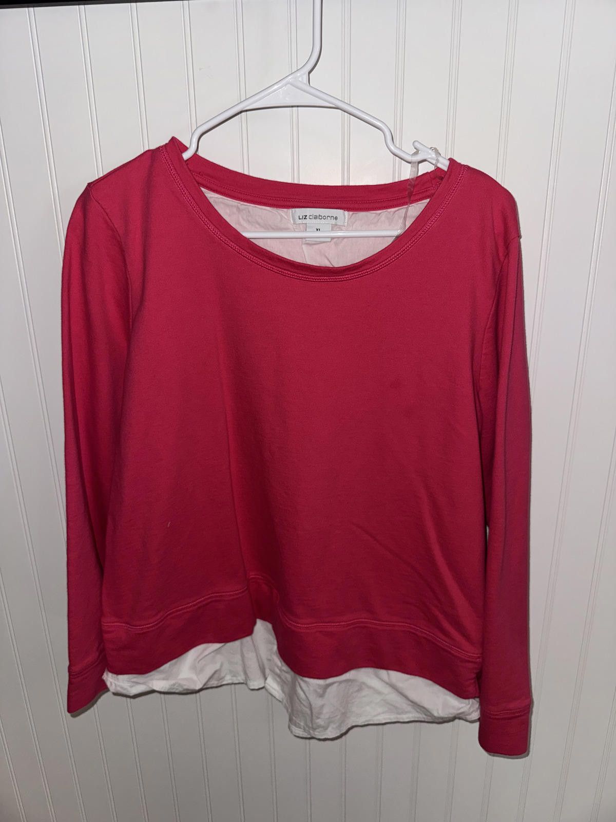 Other Liz Claiborne Women's Long Sleeve Layered Look Sweatshirt XL Size XL / US 12-14 / IT 48-50 - 1 Thumbnail