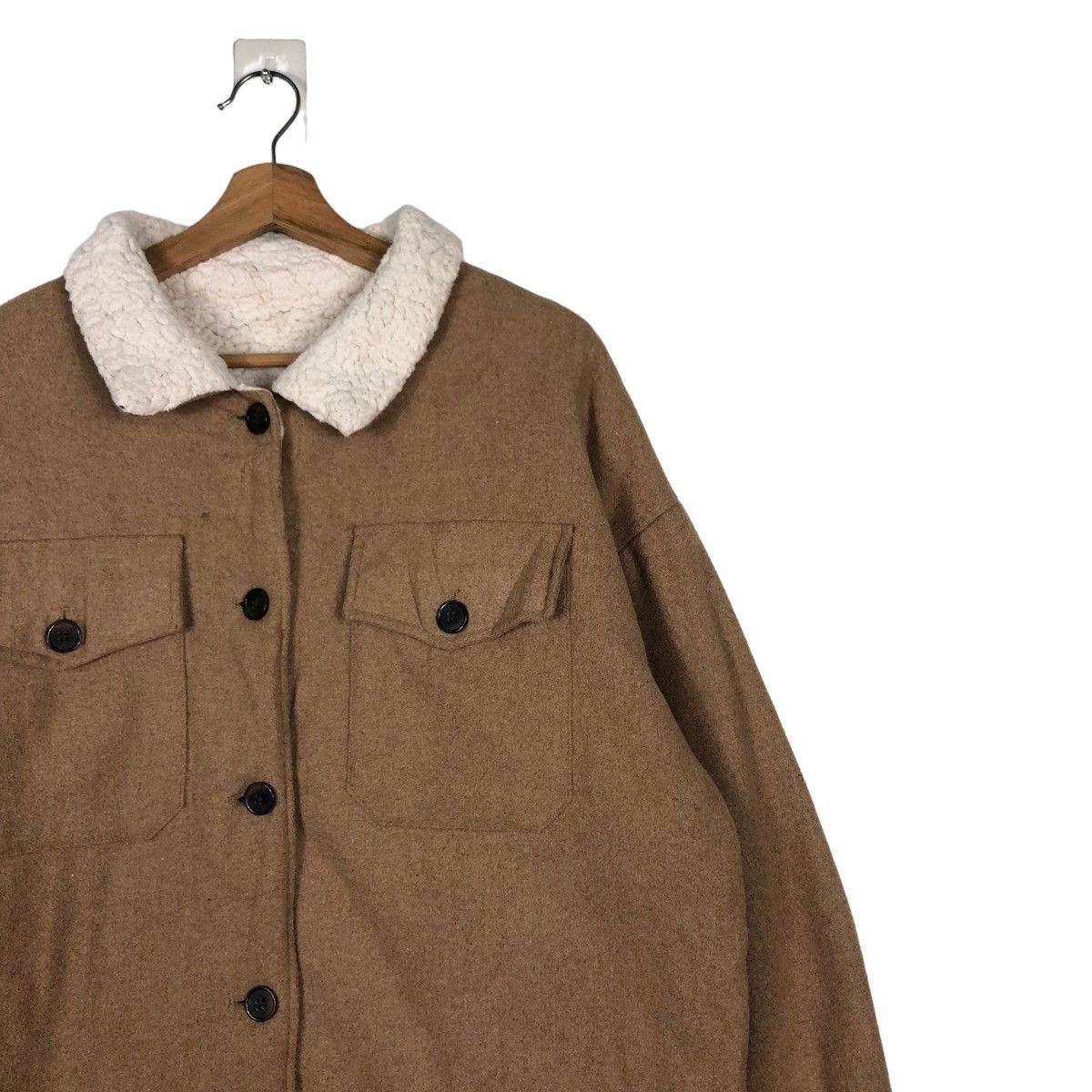 Japanese Brand × Vintage 📌VINTAGE WOOL JACKET VENCE EXCHANGE BIKER SHEARLING Size US M / EU 48-50 / 2 - 12 Thumbnail