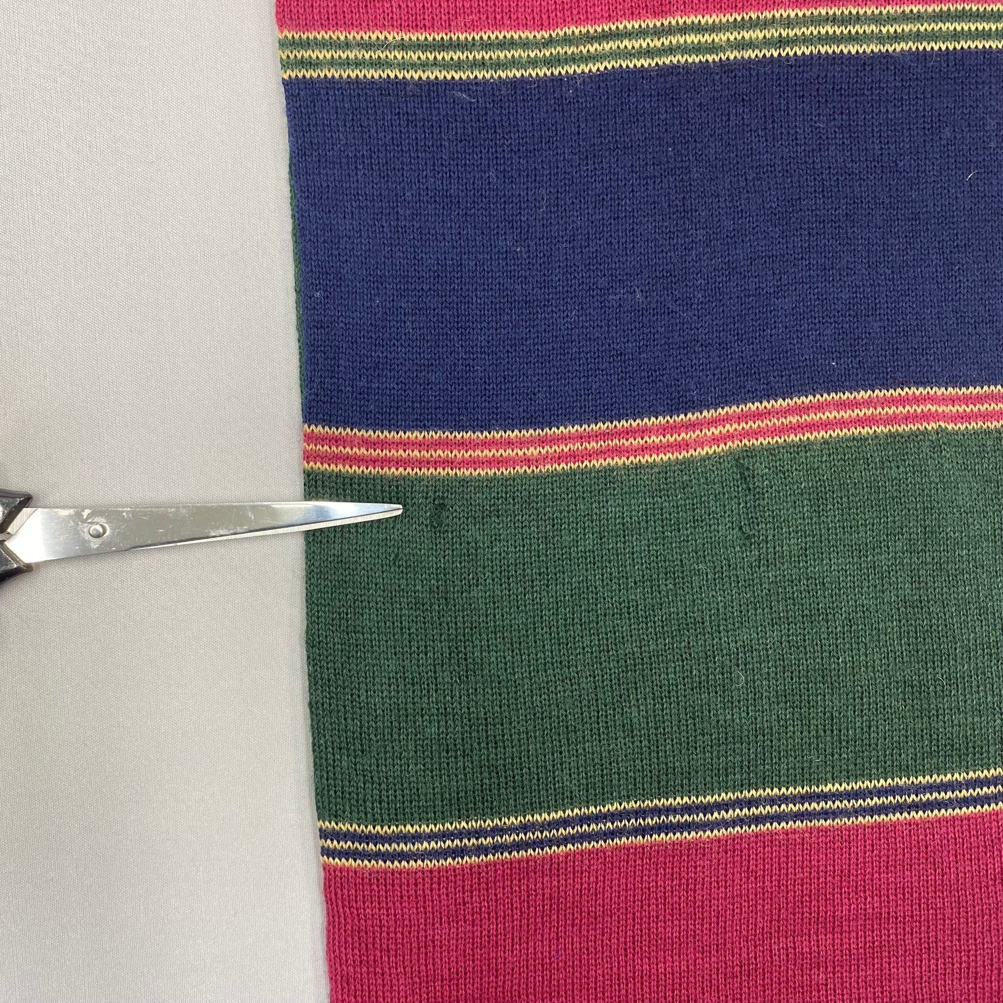 Lacoste Vintage Lacoste Scarf Muffler Wool Ribbed Knit Scarves Size ONE SIZE - 7 Thumbnail