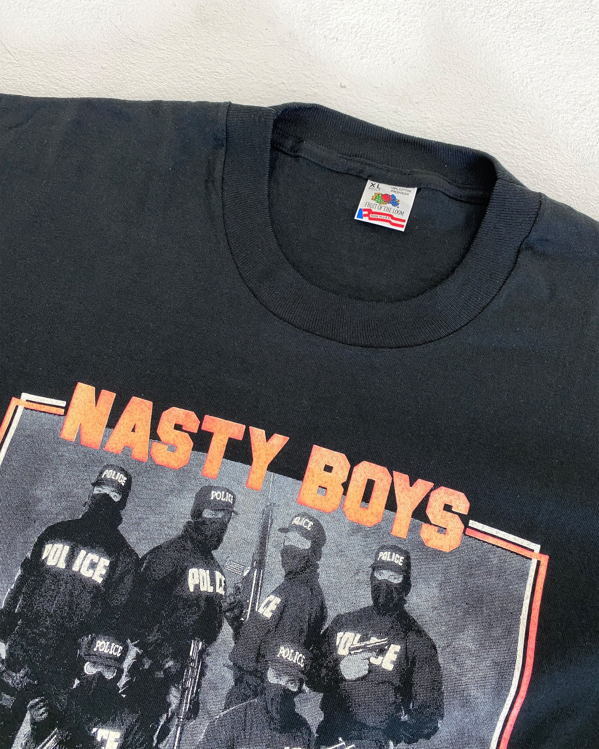 Vintage 1990 Nasty Boys Las Vegas Rap Single Stitch T-Shirt Size US XL / EU 56 / 4 - 5 Thumbnail