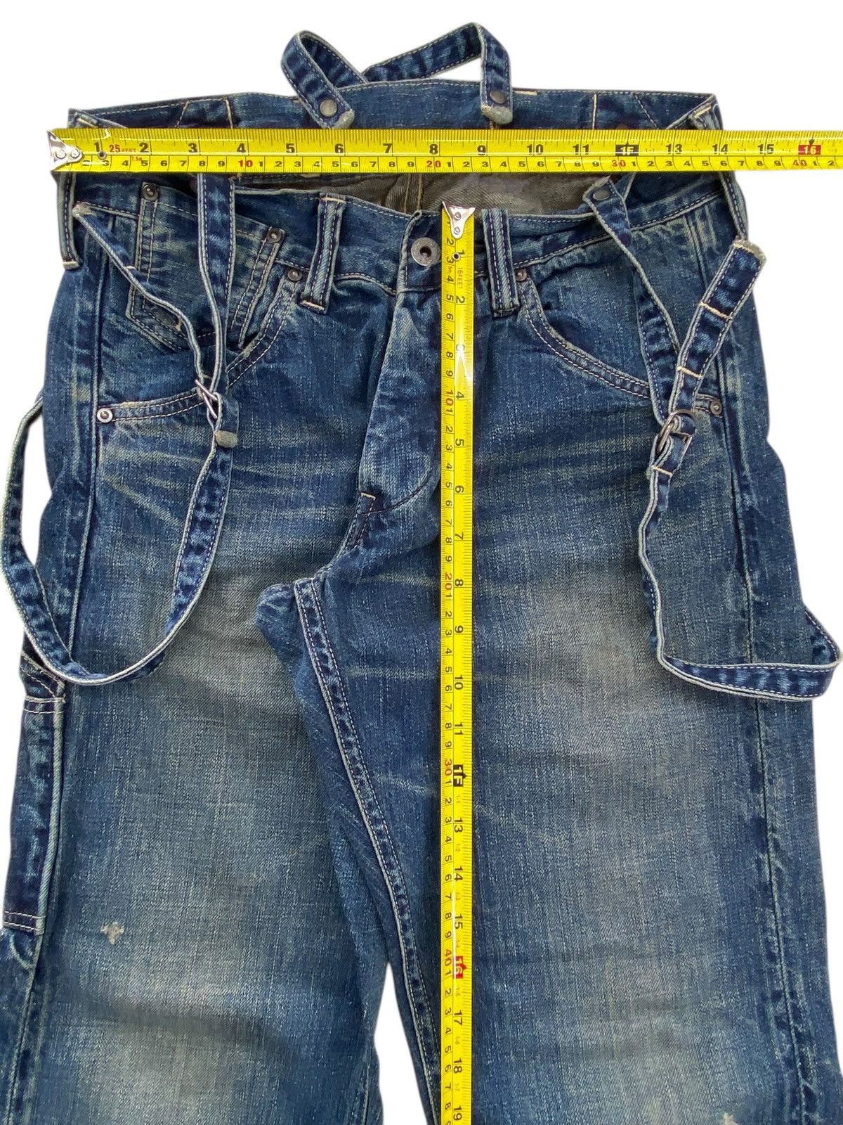 Johnbull Johnbull X Selvedge Suspenders Navy blue Skinny Jeans Size US 28 / EU 44 - 6 Thumbnail