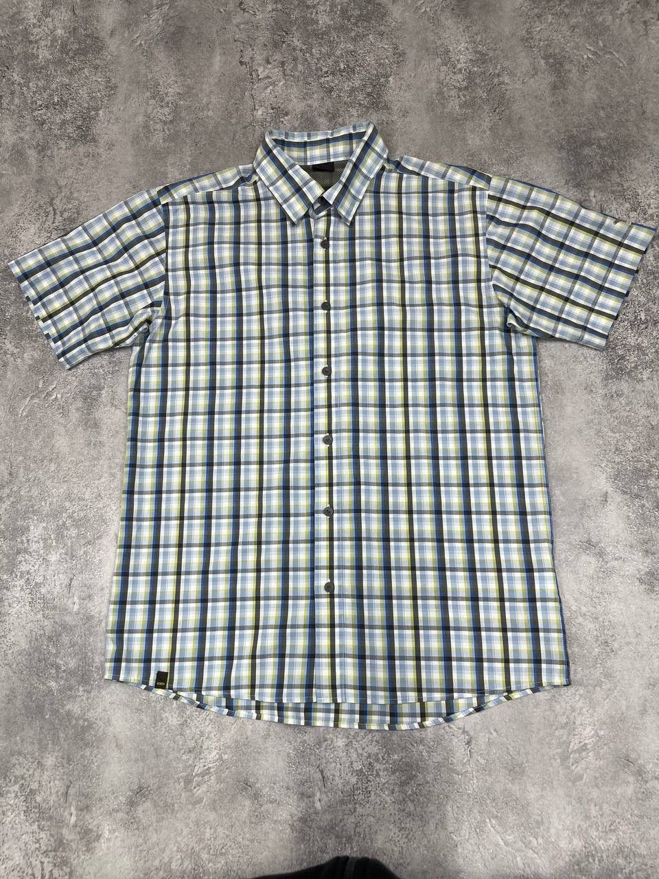 SALEWA Salewa Men Plaid Short Sleeve Shirt Blue GreenOutdoor Hiking Size US M / EU 48-50 / 2 - 1 Thumbnail