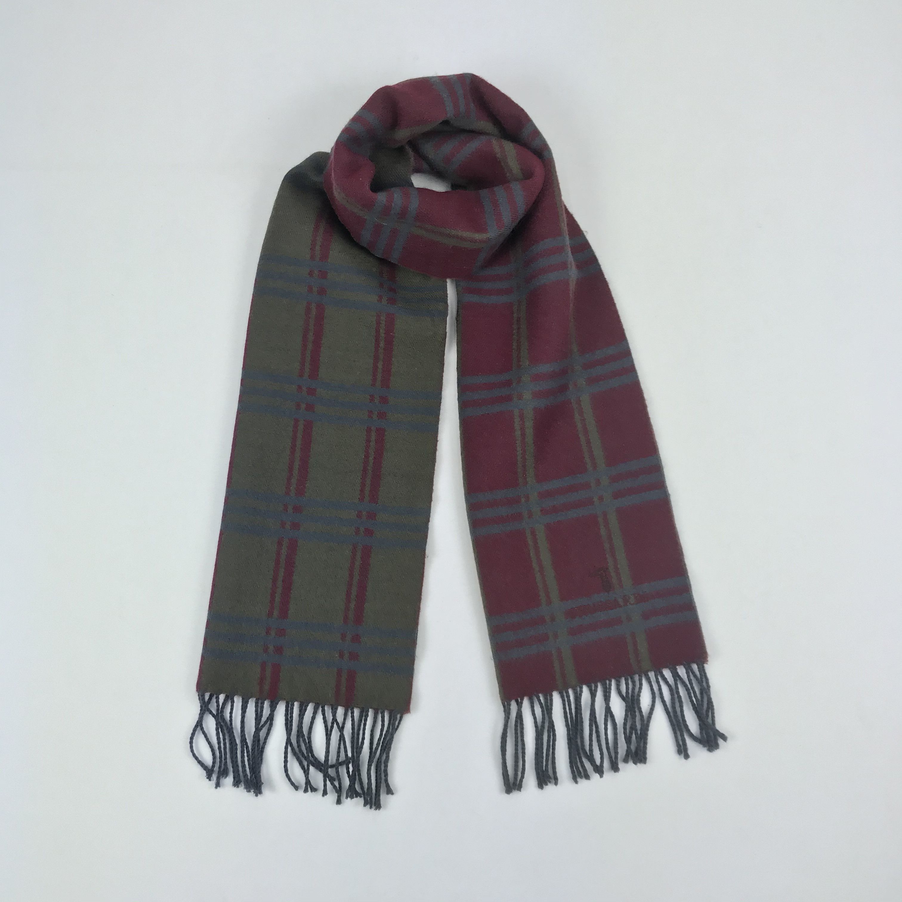 Trussardi Vintage Trussardi Scarf Muffler Wool Cashmere Scarves Size ONE SIZE - 1 Thumbnail