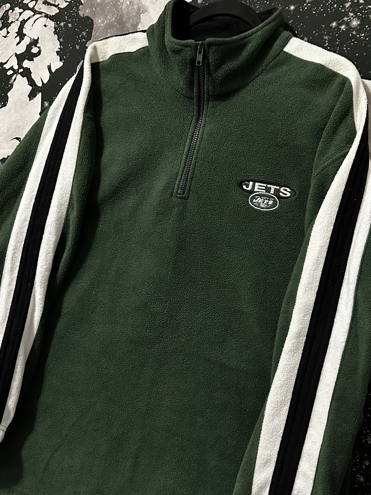 NFL New York Jets Half Zip Fleece Sweater Size US XL / EU 56 / 4 - 2 Thumbnail