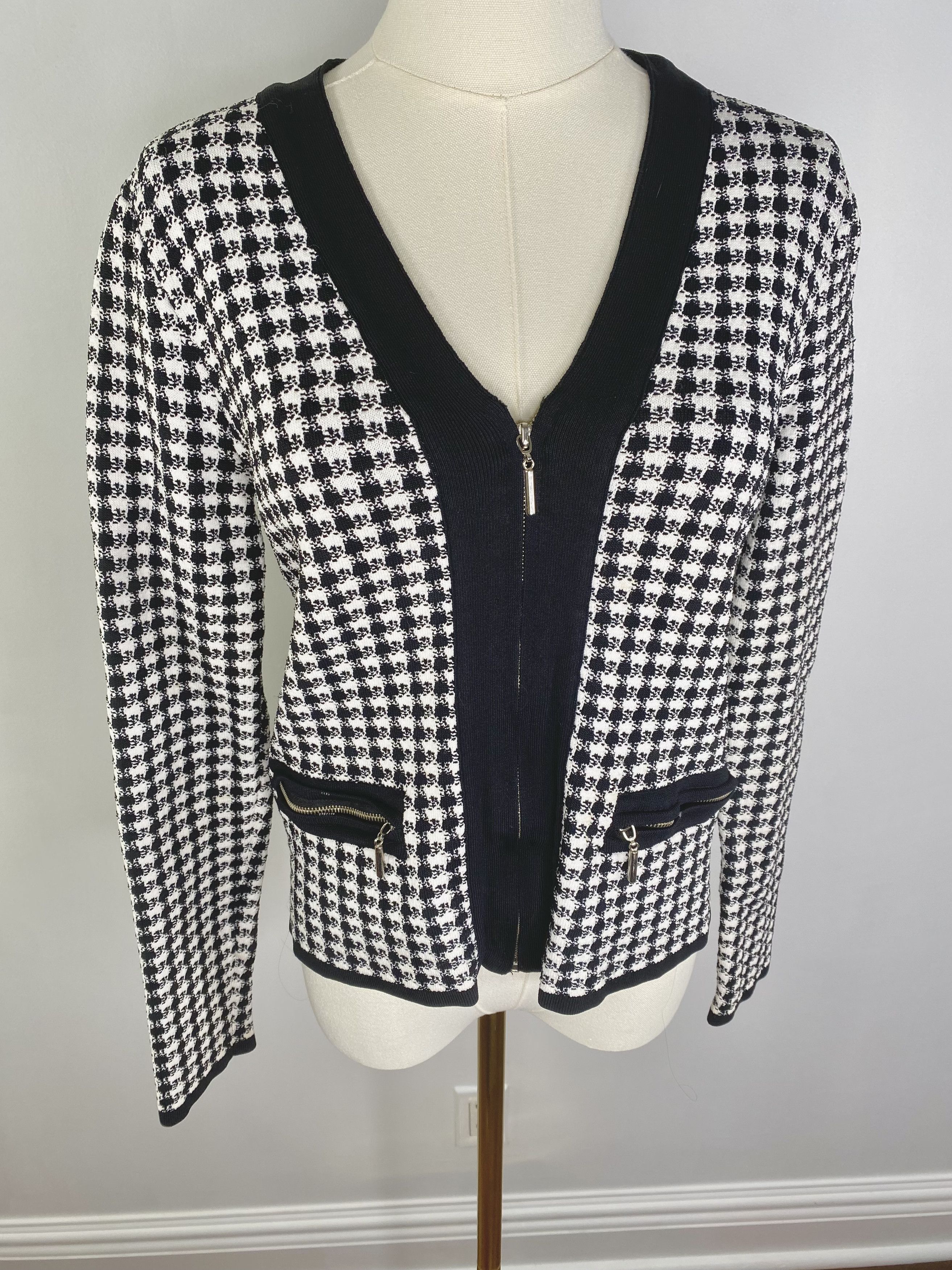 Vintage Grace Danie Lewis - Houndstooth Jacket Size M / US 6-8 / IT 42-44 - 7 Thumbnail