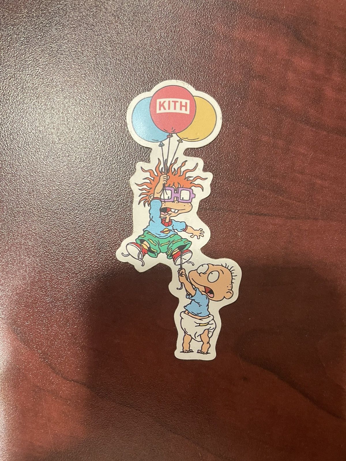 image of Kith Rugrats Chuckie & Tommy Sticker in Green, Men's