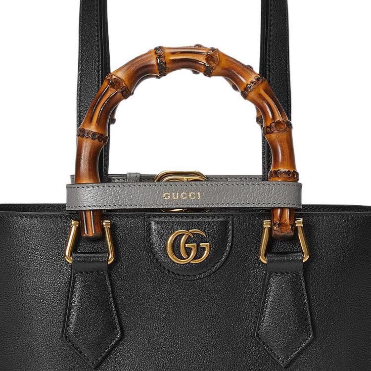 Gucci o1la5ras0526 Size: OS / Gucci Diana Small Tote Bag in Black Size ONE SIZE - 9 Thumbnail