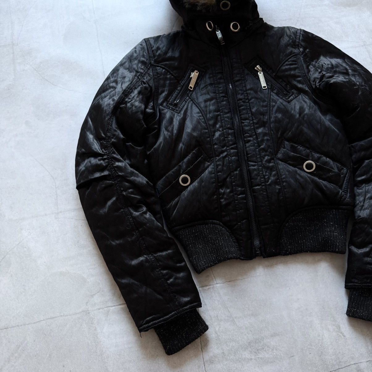 If Six Was Nine 00s LGB If Six Was Nine Style Multi Pocket Faux Fur Jacket Size XS / US 0-2 / IT 36-38 - 4 Thumbnail
